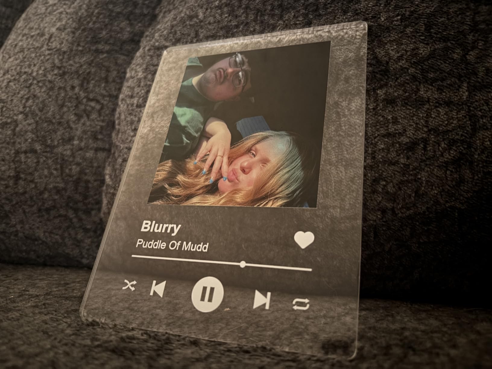 Valentines Day Personalized Spotify Plaque Gifts for Her Him Girlfriend Boyfriend, Custom Picture Frame for Women Men, Customized Photo Gifts for Couple Wife Husband on Anniversary Birthday customer photo 1