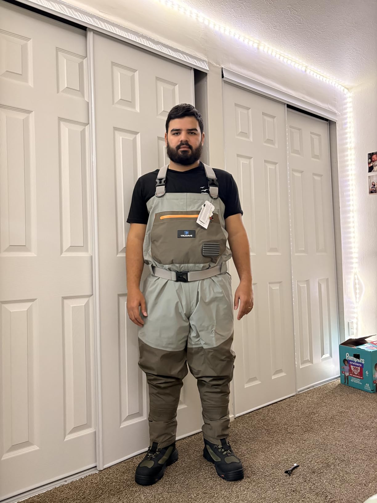 Trudave Fishing Waders, Waterproof Chest Waders for Men & Women, Lightweight Insulated Stockingfoot Waders Breathable Fly Fishing Waders for Fishing Hunting customer photo 1