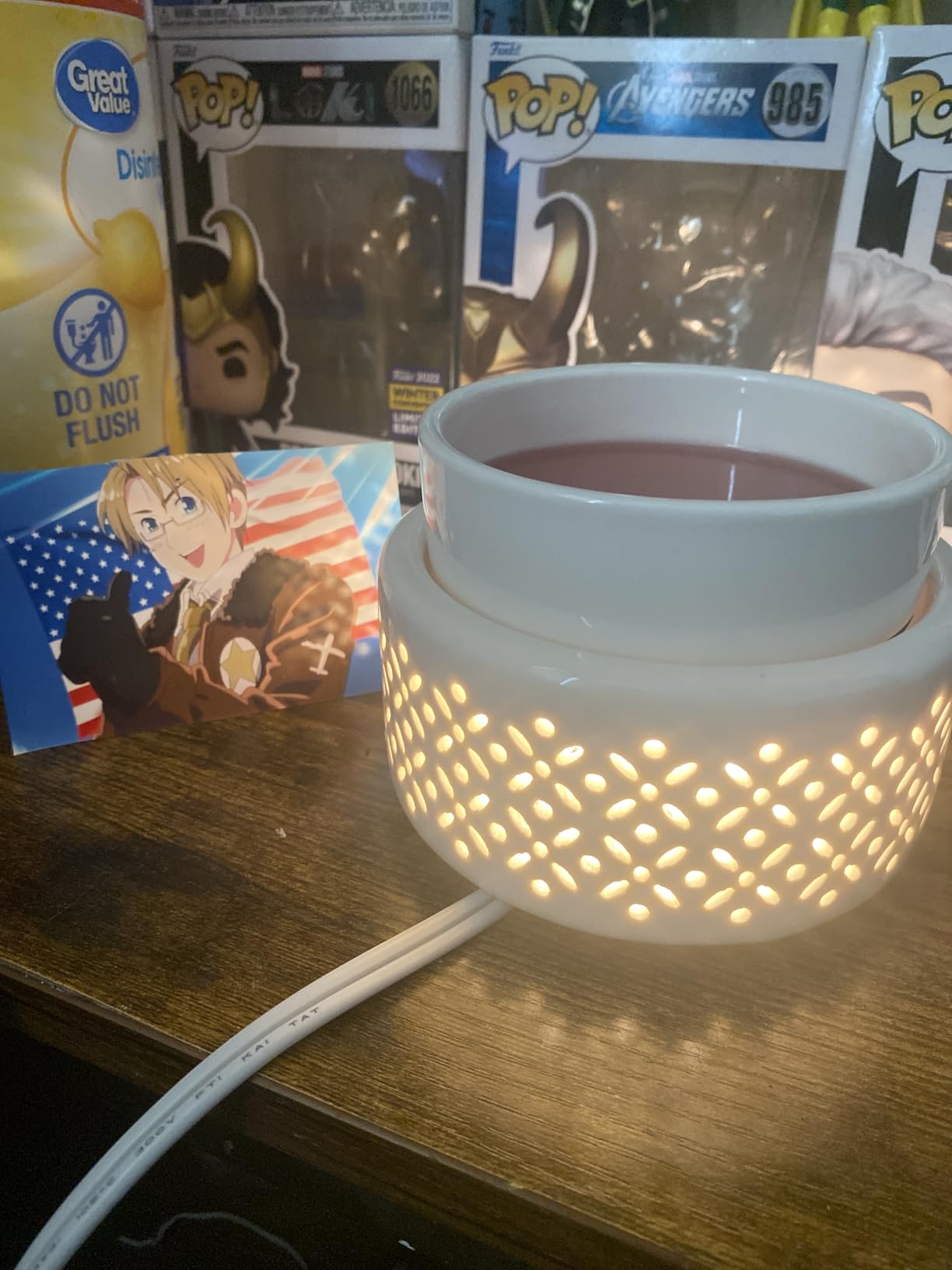 Ceramic Wax Melt Warmer - LED Night Light Candle Wax Warmer for Scented Wax, Electric Fragrance Wax Melter for Home, Office, Bedroom Decor, and Gifts customer photo 1