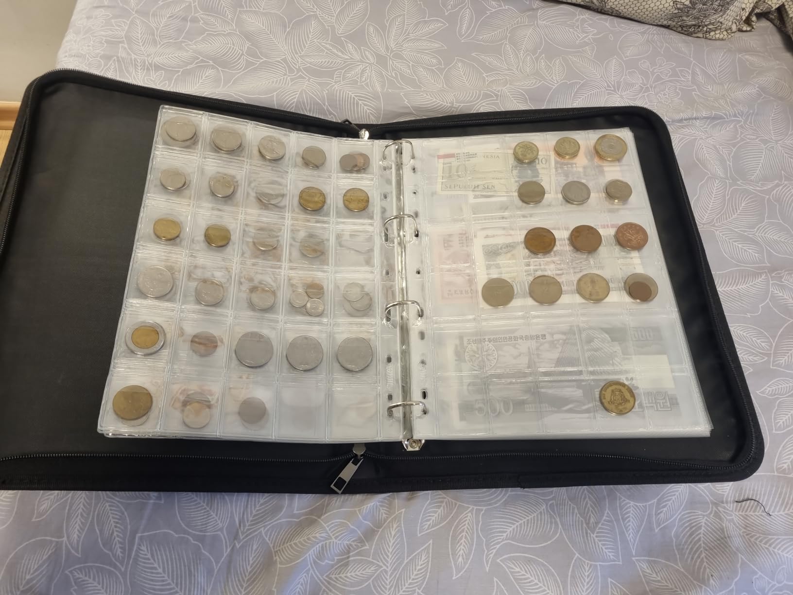 Fireproof Coin Collection Album for Collectors, 300 Pockets Coins Collecting Album & 36 Sleeves Money Storage Case for Coin Currency Collection Supplies customer photo 2