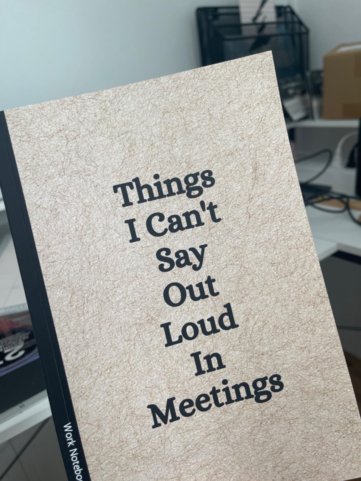 Things I Can't Say Out Loud In Meetings: Funny Notebook for Work, Gag Gift, Boss, Office, Secret Santa Gift for Coworker (Lined Journal with Quotes) customer photo 2