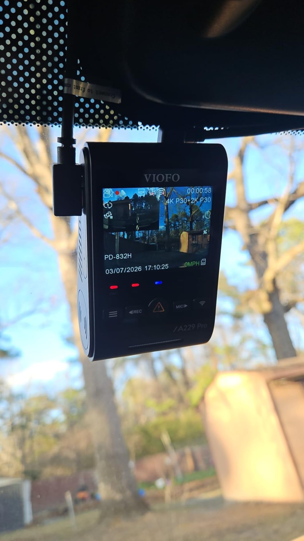 VIOFO A229 Pro 4K HDR Dash Cam, Dual STARVIS 2 IMX678 IMX675, 4K+2K Front and Rear Car Camera, 2 Channel with HDR, Voice Control, 5GHz WiFi GPS, Night Vision 2.0, 24H Parking Mode customer photo 1