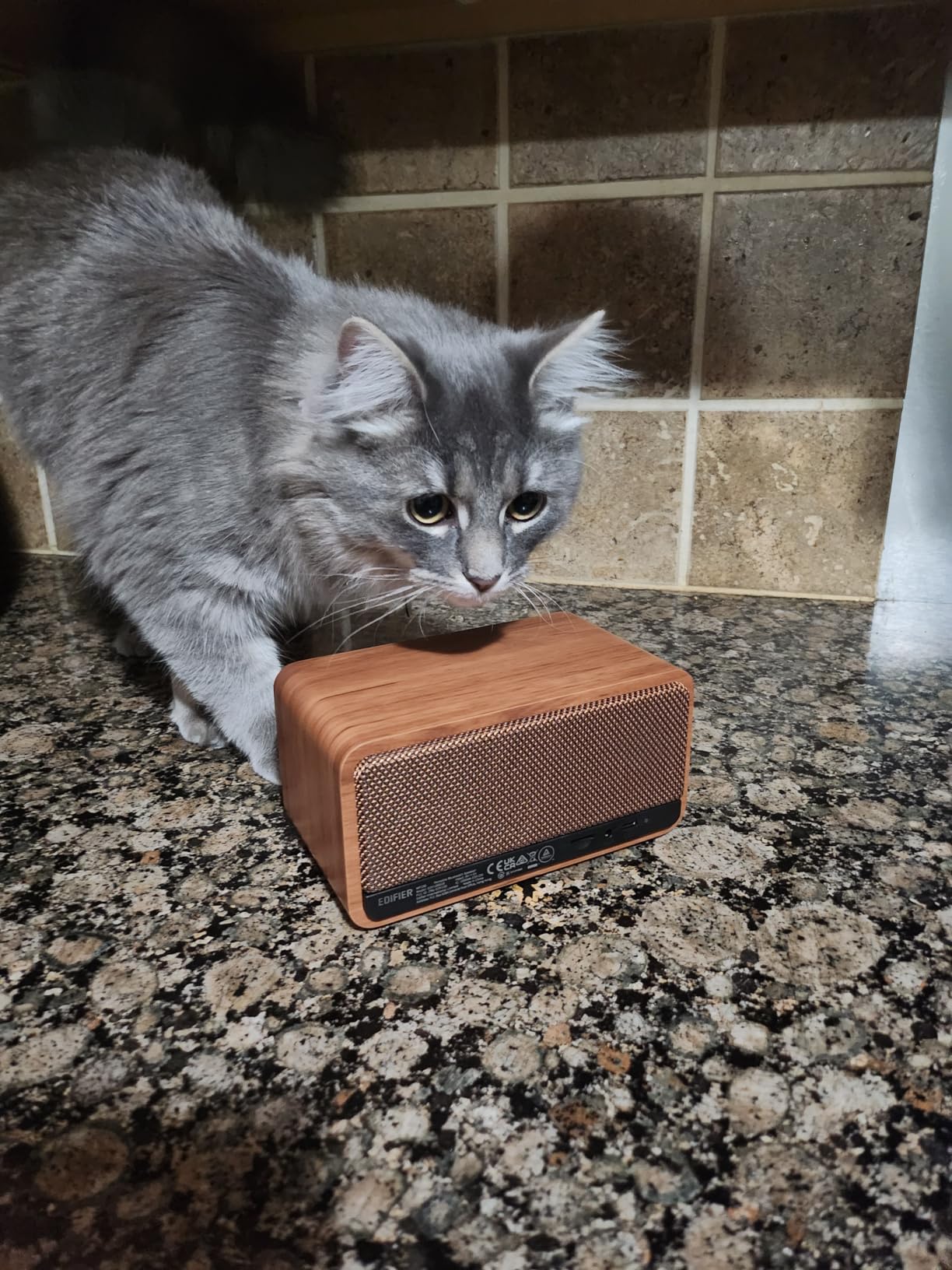 Edifier Retro Wood Bluetooth Speaker, Wireless Portable Speakers with 20W Stereo Sound, Vintage Decor Speaker with AUX, USB Soundcard, Micro SD customer photo 1