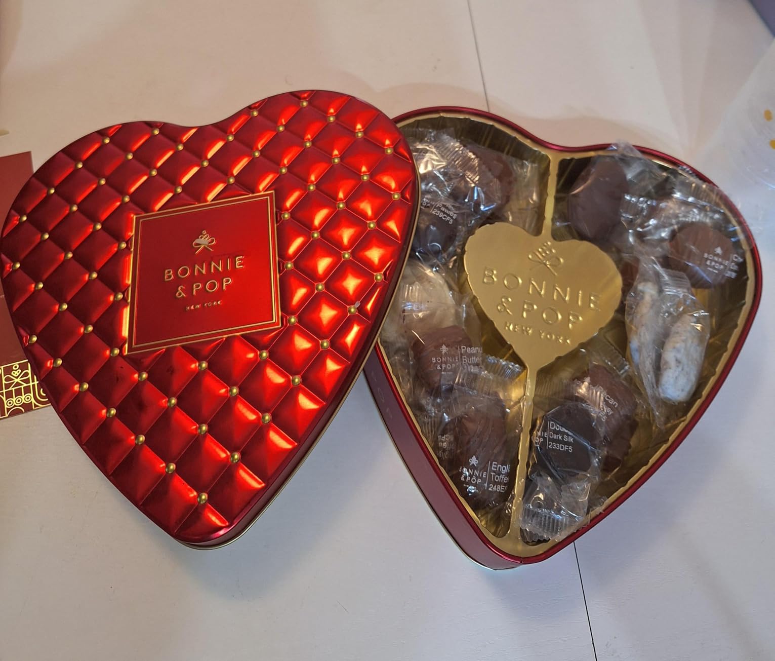 Chocolate Gift Basket | Heart Shaped Gift Present for Her, Him, Mom, Wife, Spouse, Romance with Assorted Milk Chocolate Truffles customer photo 1