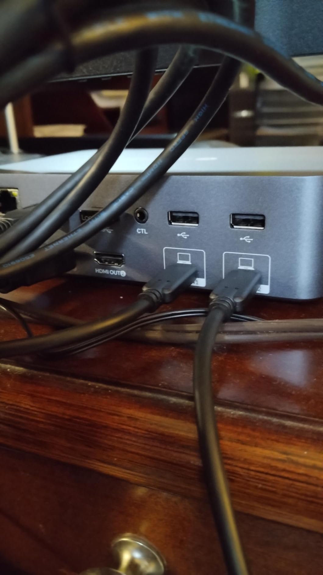 AV Access KVM Switch Dock 2 Monitors 2 Laptops, 4K KVM Switch Dual HDMI Monitor, 2 USB-C MST Ports, 60W PD for Each PC, 1G Ethernet, EDID Emulation, 2K@144Hz,1080P@240Hz,Ideal for Home Office & Gaming customer photo 1