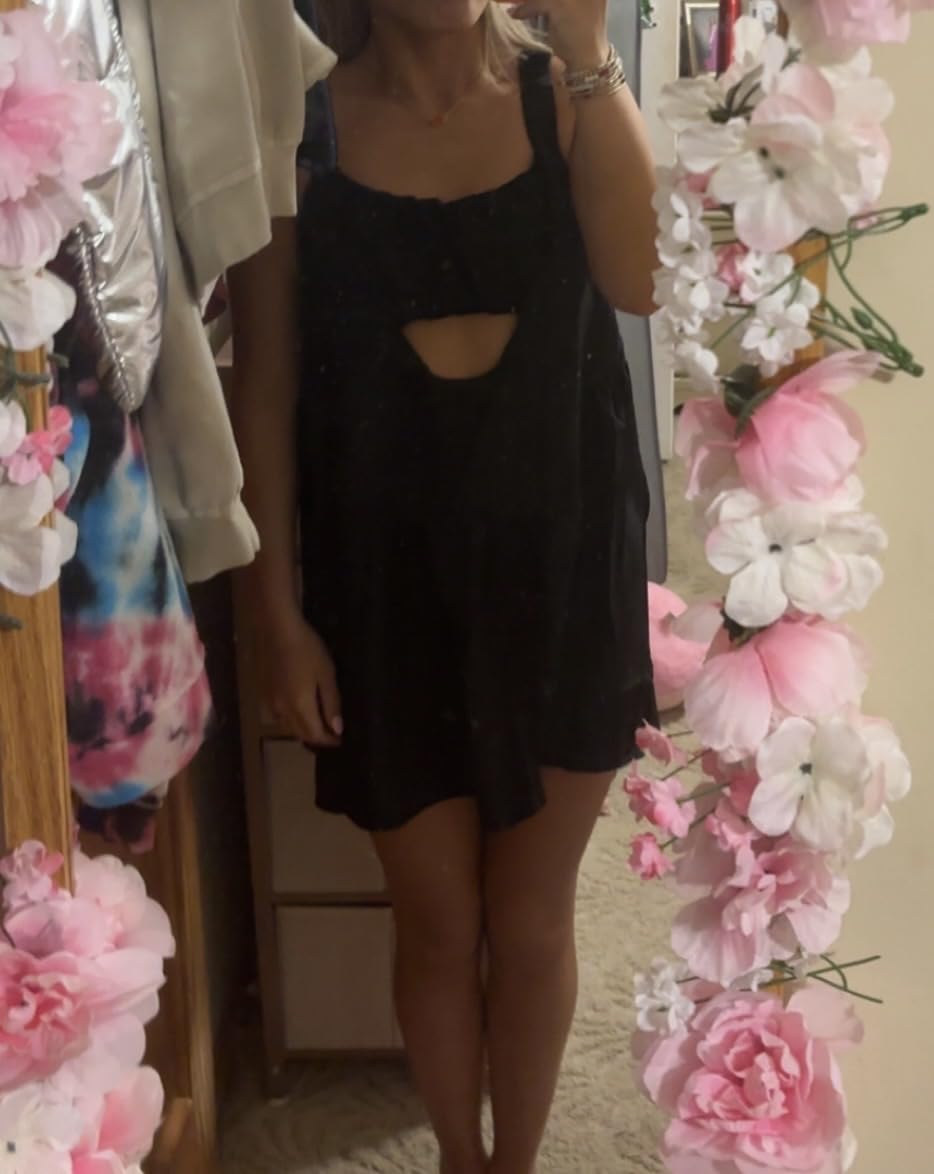 Sexyasasii Women Tennis Dress with Built in Shorts and Bra Sleeveless Casual Backless Golf Dress Athletic Dress with Pockets customer photo 1