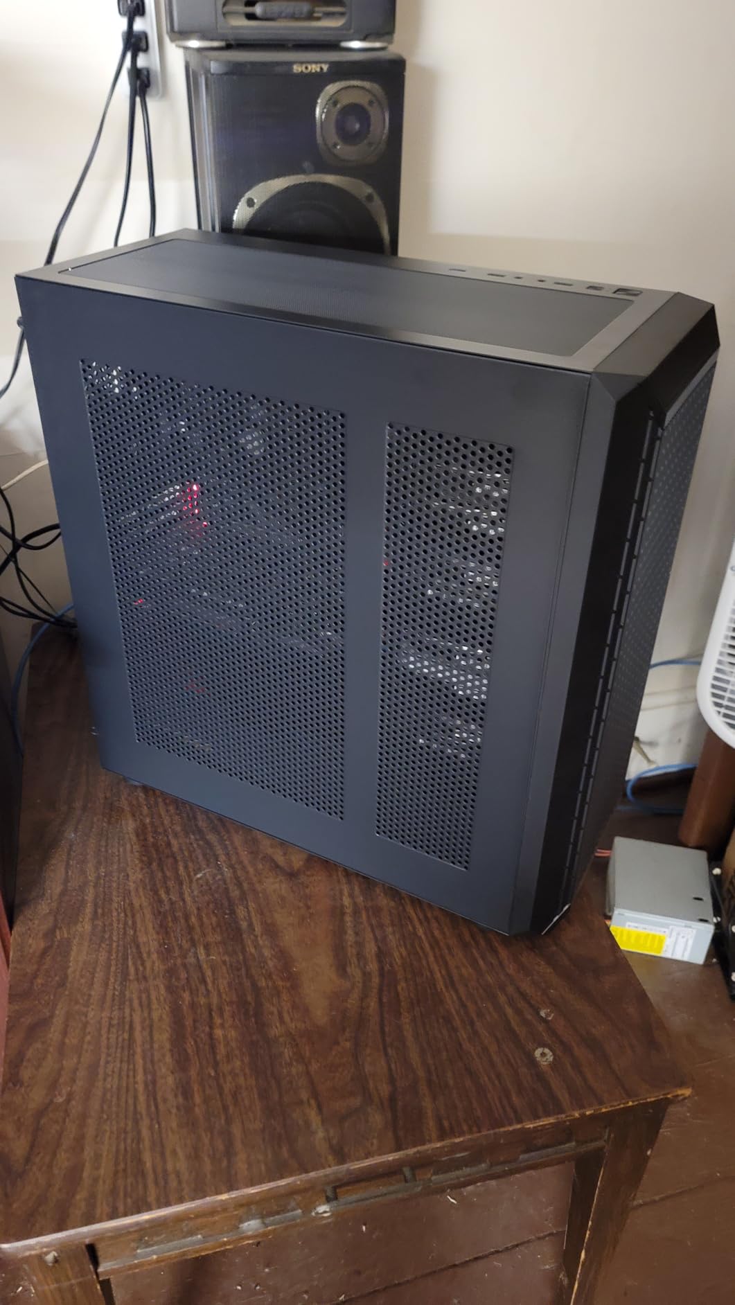 Classico Storage Master ATX NAS Computer Case Mid Tower with 4x120mm Fans, USB 3.0 Ready 10 x3.5'' HDD+3 x2.5'' SDD 360mm Supported on Top & Front Radiator GPU Vertically Mounting Black customer photo 1