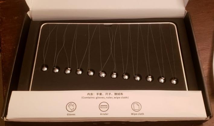 Chaos Pendulum Wave | 12-Ball Kinetic Art with Alignment Tool | Mesmerizing Curve Motion Desk Decor | Intelligent Physics Gift for Office & STEM customer photo 2