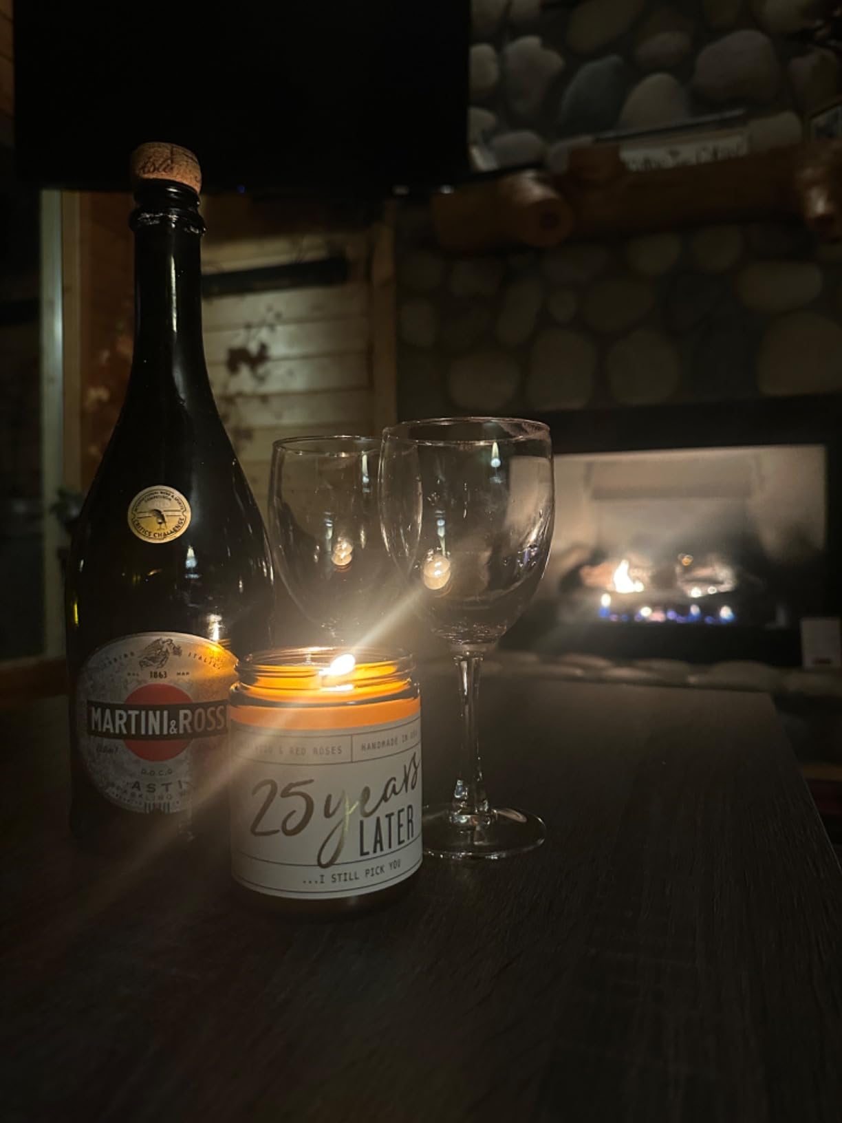 1 Year Anniversary Gifts for Girlfriend or Wife - '1 Year Later' Candle, w/Sandalwood Rose - infused w/Essential Oils, 1st Anniversary Gift, One Year Anniversary Gifts for Her, 50Hr Burn, USA Made customer photo 2