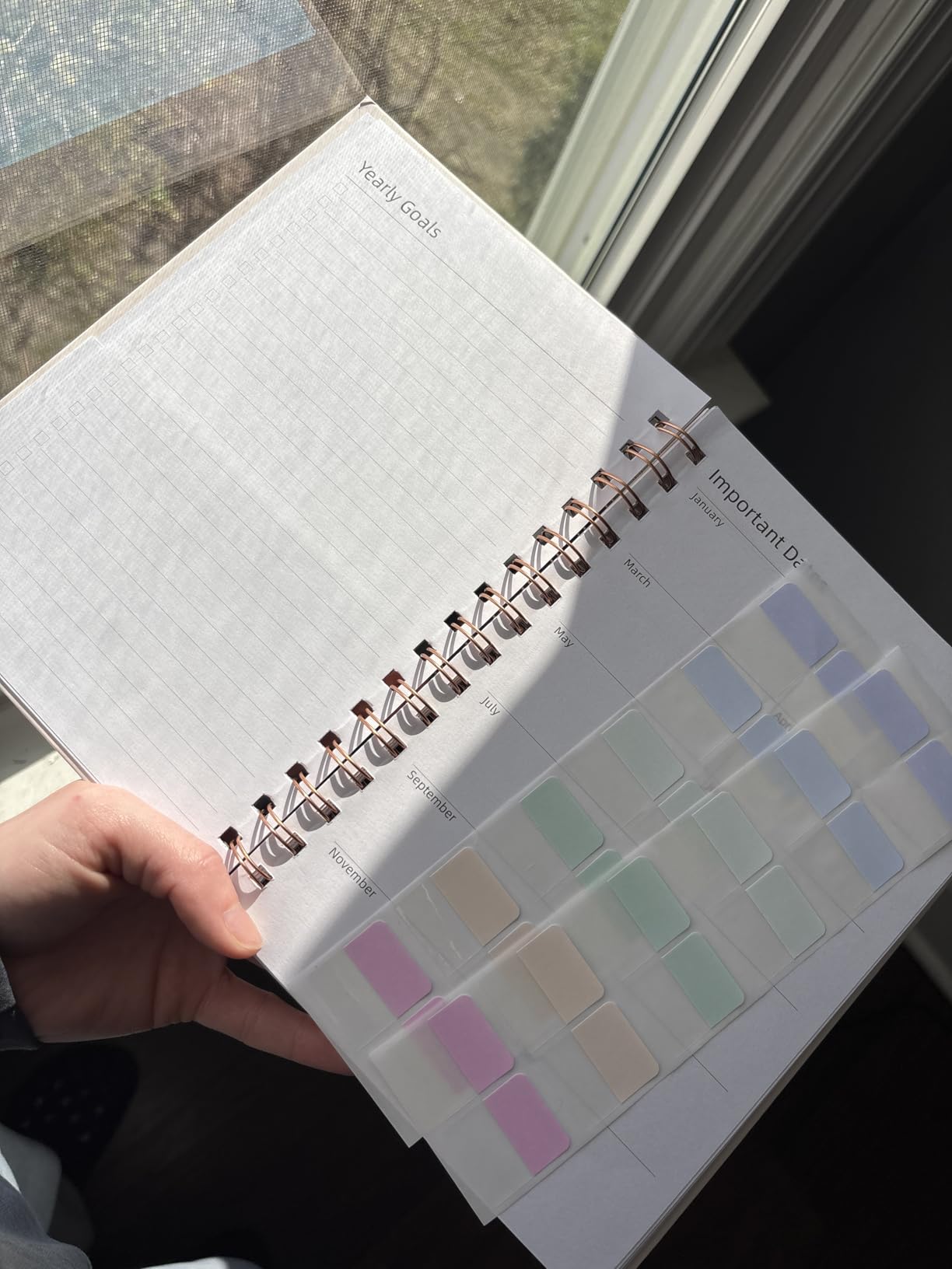Undated Weekly and Monthly Planner Spiral Bound- Weekly Goals Notebook, To Do List, Habit Tracker Journal, Academic, Aesthetic, Stylish School or Office Supplies (6.1