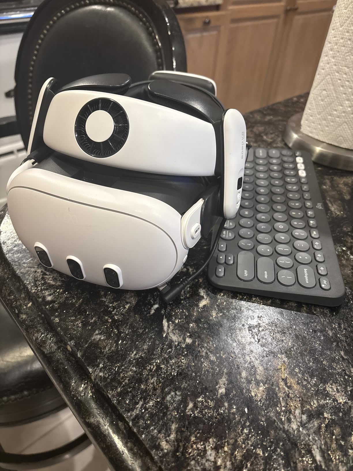 BOBOVR S3 Pro Battery Strap Accessories,Head Air Cooling System and 10000mah Hot-swappable Battery Pack,Compatible with Meta Quest 3/Quest 3S customer photo 2