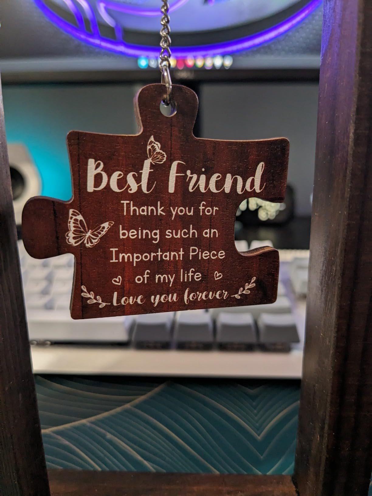 Best Friends Picture Frame, Friendship Christmas Funny Gifts for Women, Photo Frame 4x6, Besties Female BFF, Birthday Thanksgiving Long Distance Going Away Gifts for Friends Women - Best Friend Forever customer photo 1