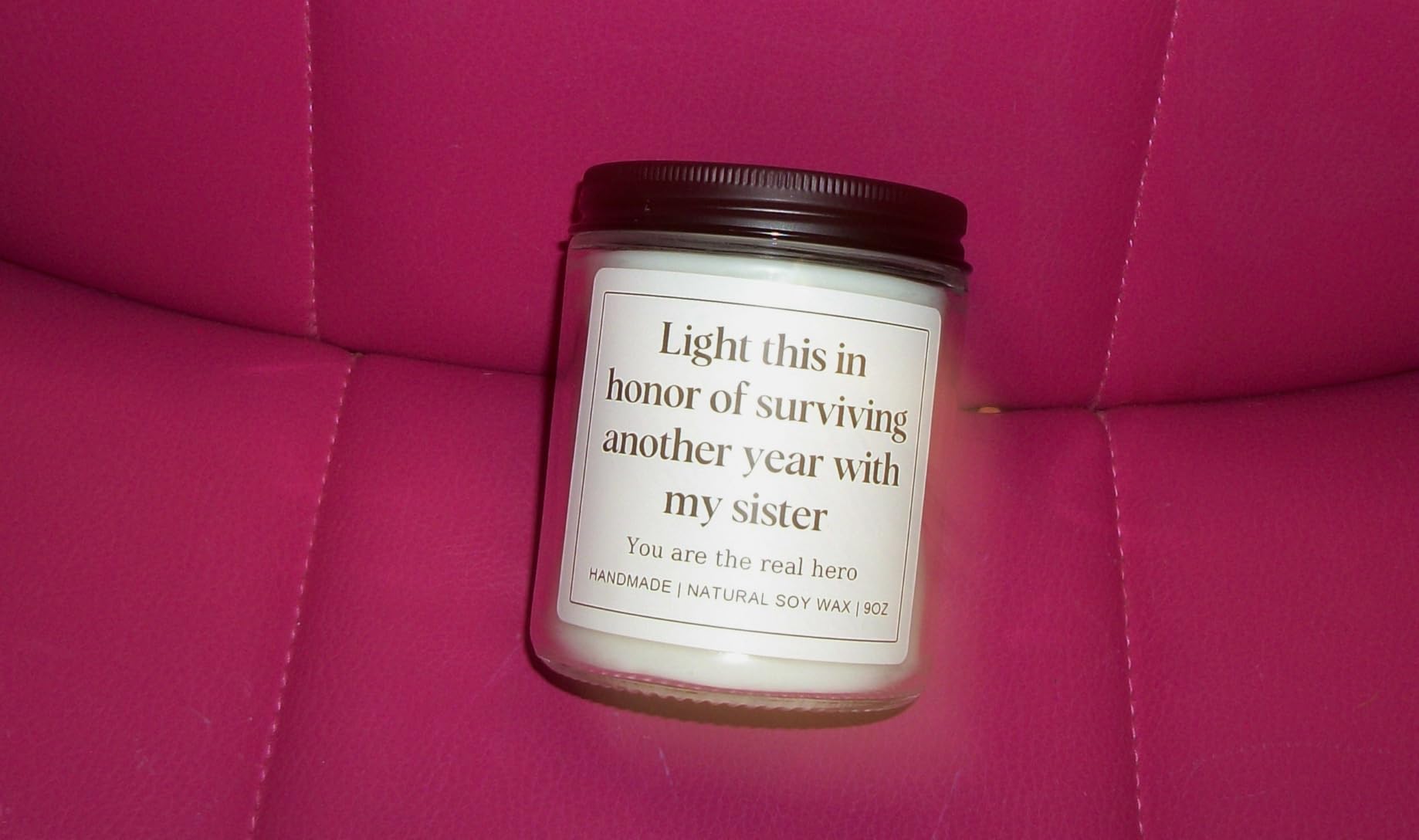 Best Friend Birthday Gifts for Women, Funny Mothers Day Friendship Sister Coworkers Bestie Mom Gag Gift for Her, Lavender Scented Candles customer photo 2