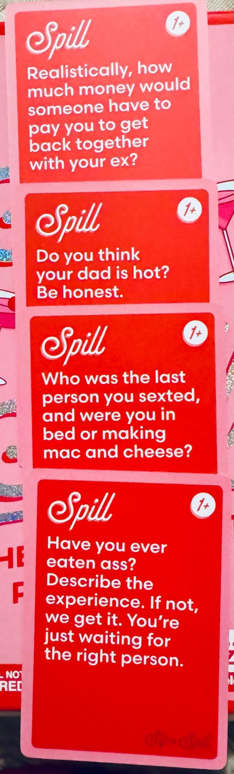 Sip or Spill Party Drinking Game, Fun Social Drinking Games for Adults, Games and Card Games, Includes 200 Cards and Instructions customer photo 2