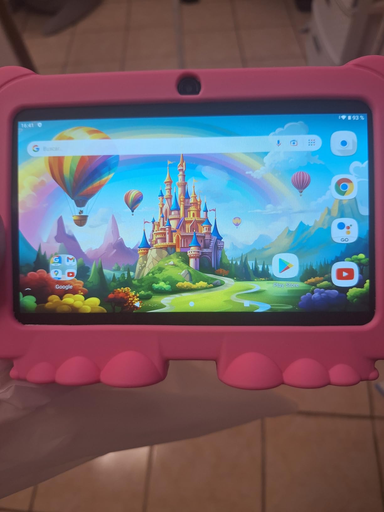 Kids Tablet 7 inch Android 12, 4GB RAM 32GB ROM, 512GB Expandsion, with Parental Control, WiFi, Bluetooth, Dual Camera with Silicone Case, Blue customer photo 1