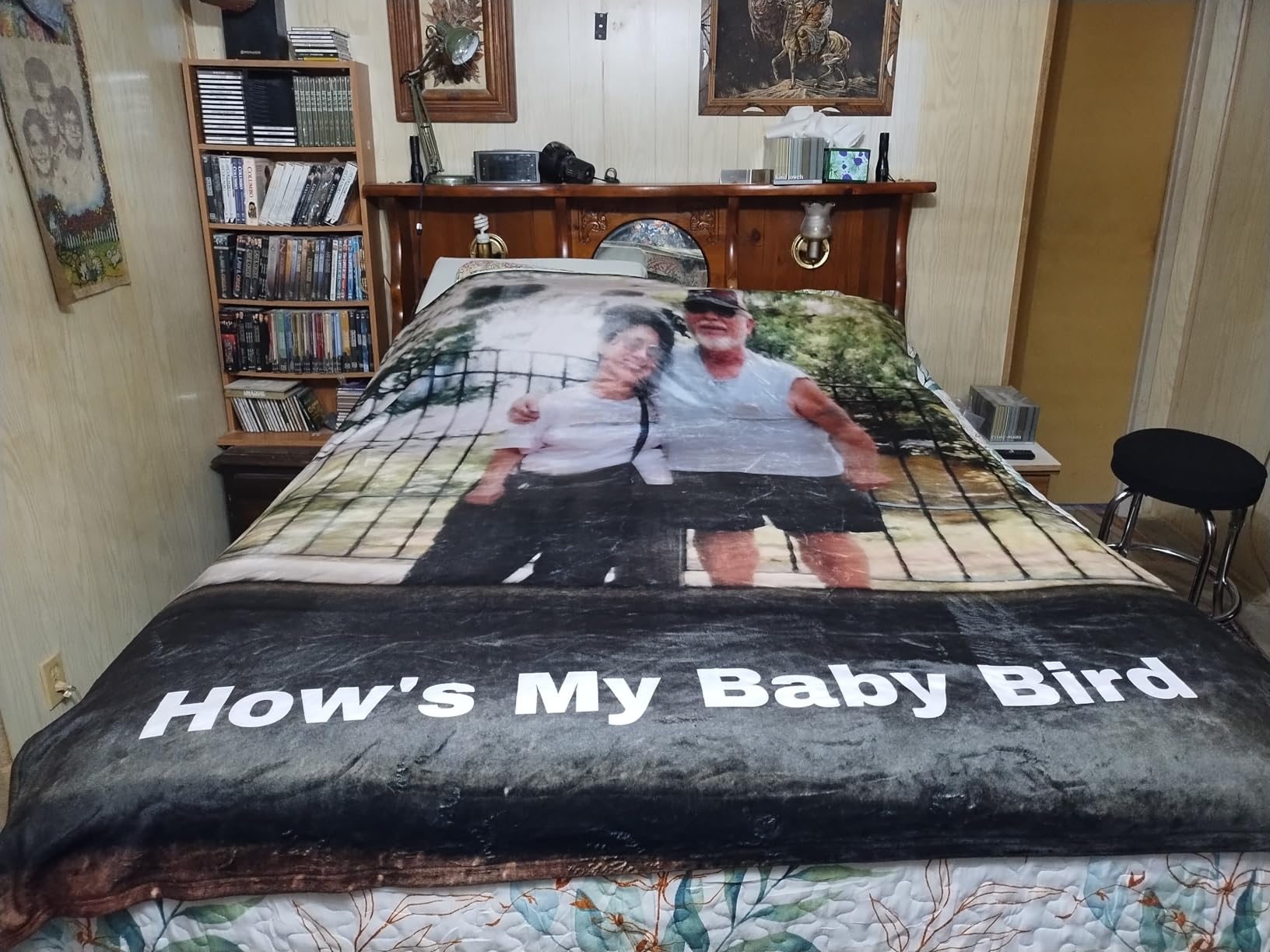 Custom Blanket with Picture Customized Thow Blankets Personalized Blanket Customizable Blanket Photo Blankets Customize Valentines Day Gifts for Her Him Girlfriend Boyfriend Wife Husband Mom Couple customer photo 1
