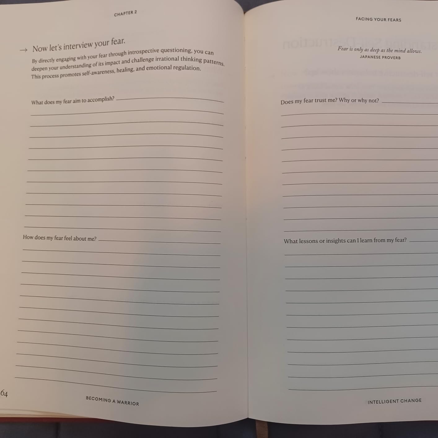 Becoming a Warrior Guided Journal for Women: 100+ Prompts for Self-Discovery, Gratitude, & Facing Fears, B5 Large Undated Manifestation Journal Notebook for Long-format Writing & Reflection customer photo 2