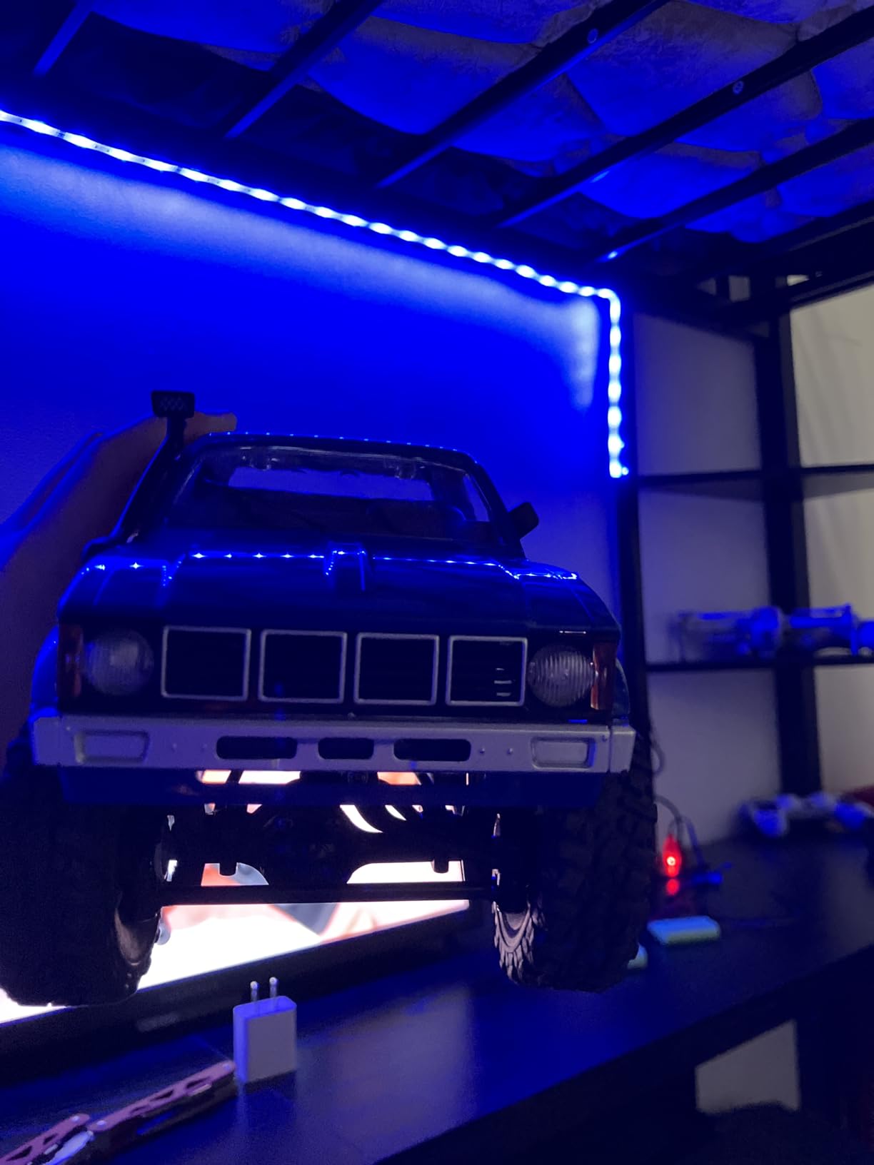 RC Crawler WPL C24 RC Rock Crawler RC Truck 4x4 1/16 Scale Remote Control Pickup Truck Off Road All Terrain RTR with 2.4 GHz Proportional Throttle Steering LED Light 2 Batteries Hobby Toy Adult customer photo 1
