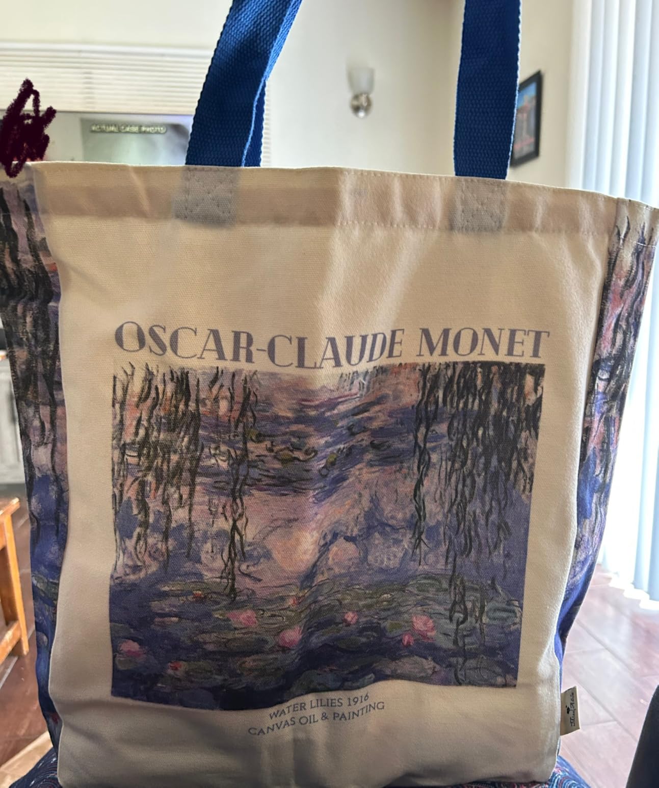 Aesthetic Heavy Canvas Tote Bag - with Pocket for Women Large Size 14''×16''×3.5'' Cloth Cotton Bags for Shopping customer photo 1