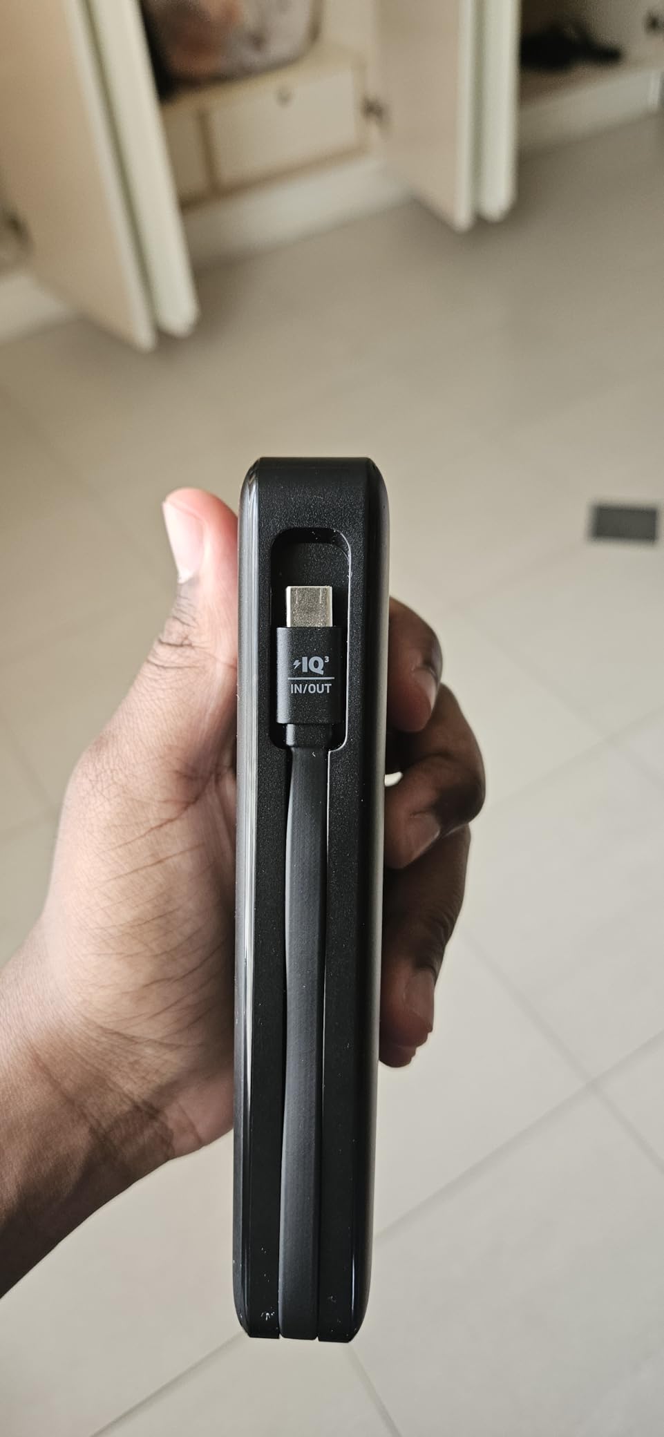 Anker Power Bank, 20,000mAh Travel Essential Portable Charger with Built-in USB-C Cable, 3-Port 87W Max Fast Charging Battery Pack customer photo 1
