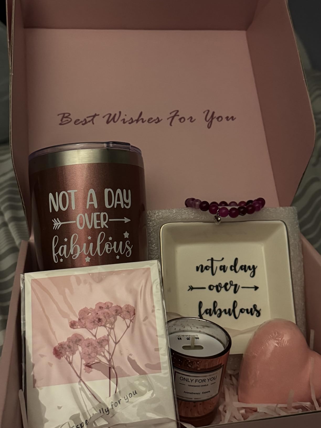 CITTA Gifts for Women Mom Wife Her, Unique Birthday Mother's Day Thank You Gift for Women, Best Friend, Lavender Spa Bath Gift Basket Set for Her, Self Care Get Well Retirement Appreciation Gifts customer photo 1