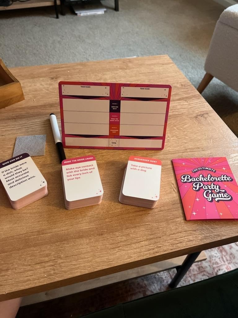 The Ultimate Bachelorette Party Game [Card Games with 150 Prompt Cards | Scavenger Hunt | Party Card Game for Girls Night Out, Bachelorette Party, & Bridal Shower | Great Gift for Bride | Ages 17 Up] customer photo 2