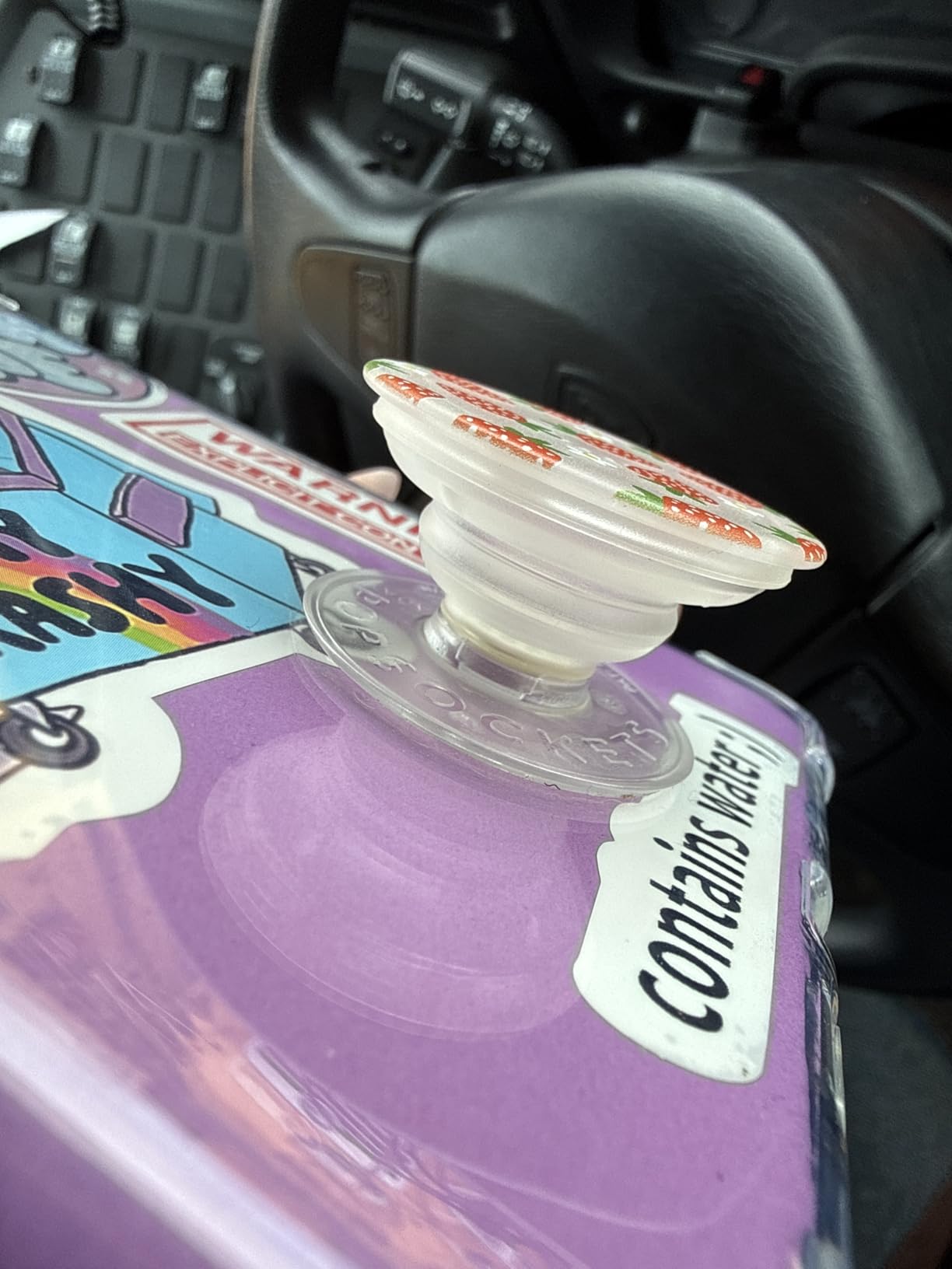PopSockets Phone Grip with Expanding Kickstand, Adhesive Grip - Berries and Cream customer photo 1
