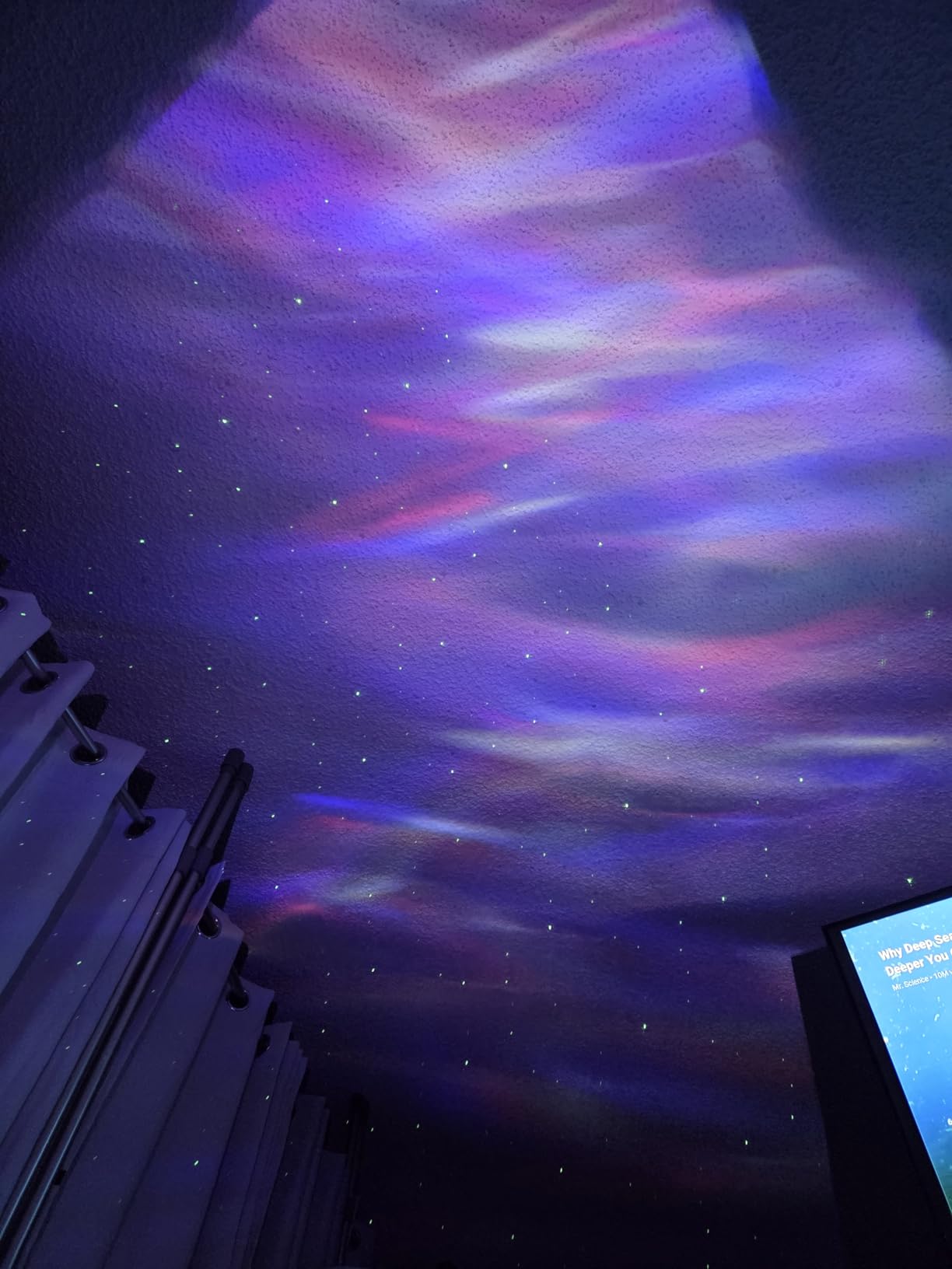 Northern Lights Projector Galaxy Projector for Bedroom, Birthday Gifts for Him 300+Colors Modes Aurora Light,15White Noise&Bluetooth Star Projector Galaxy Lights, Remote Ambient,Gifts for Boy customer photo 1