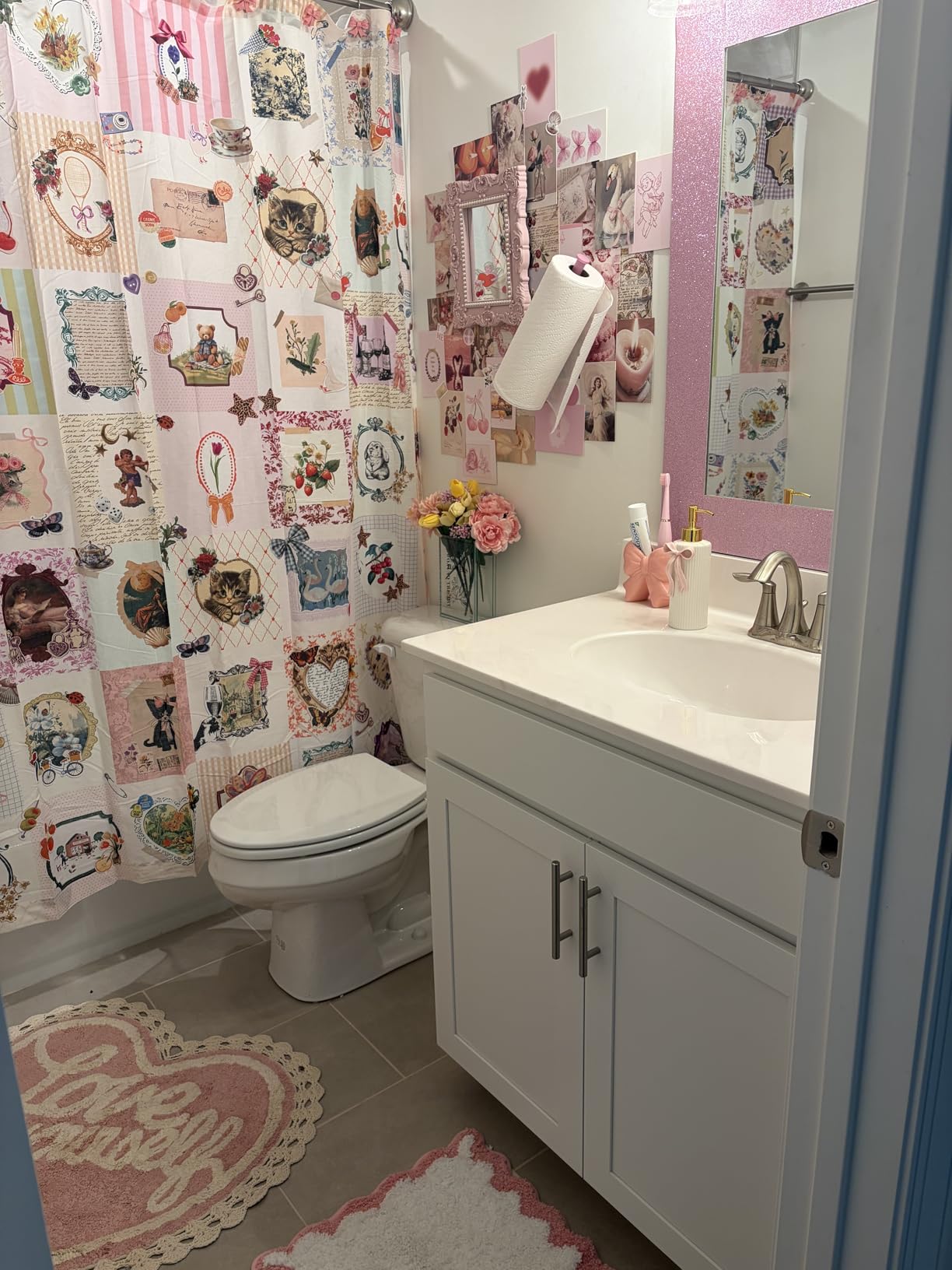 97 Decor Pink Coquette Room Decor Aesthetic - Coquette Wall Decor, Coquette Posters For Room Aesthetic Pink Collage Kit For Teen Girls Dorm Bedroom, Cute Pictures Trendy Art Prints (4x6) customer photo 2