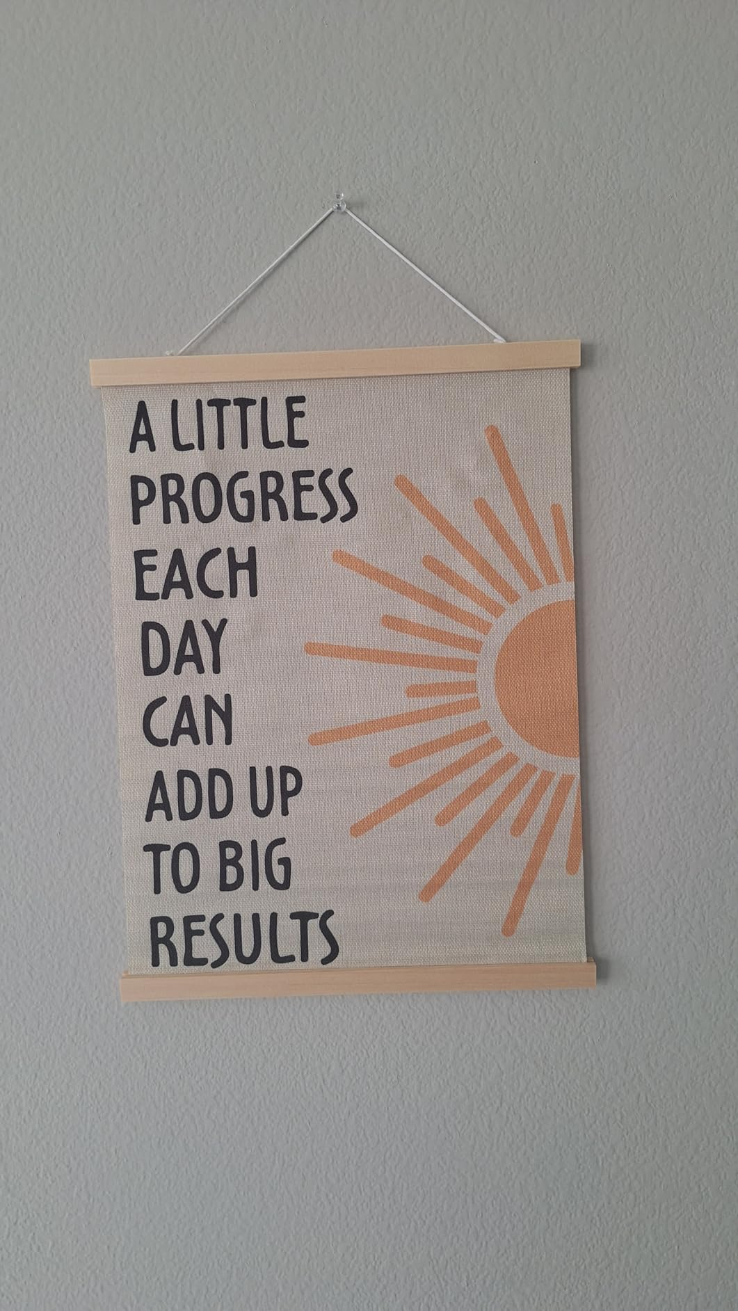 Supwhd Positive Affirmations Wall Decor, Inspirational Add Up to Big Results Office Wall Art, Motivational Quotes Wall Art for Office Classroom Home, 12x16 customer photo 1
