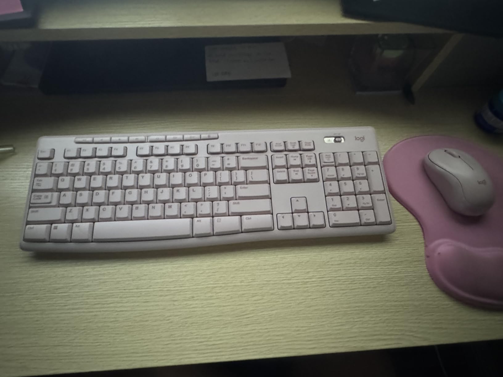 Logitech MK270 Wireless Keyboard and Mouse Combo for Windows, 2.4 GHz Wireless, Compact Mouse, 8 Multimedia and Shortcut Keys, 2-Year Battery Life, for PC, Laptop - Rose customer photo 1