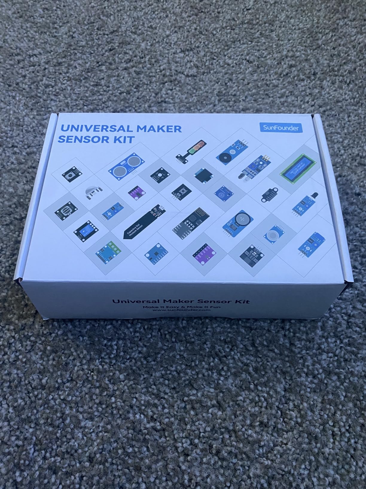 SunFounder Universal Maker Sensor Kit Compatible with Arduino Mega 2560/Uno R3/R4 Minima/WiFi Nano, Raspberry Pi 5/4B/3B+/Zero 2 W/, Pico W, ESP32, C++, Python, MicroPython, Beginners & Engineers customer photo 2