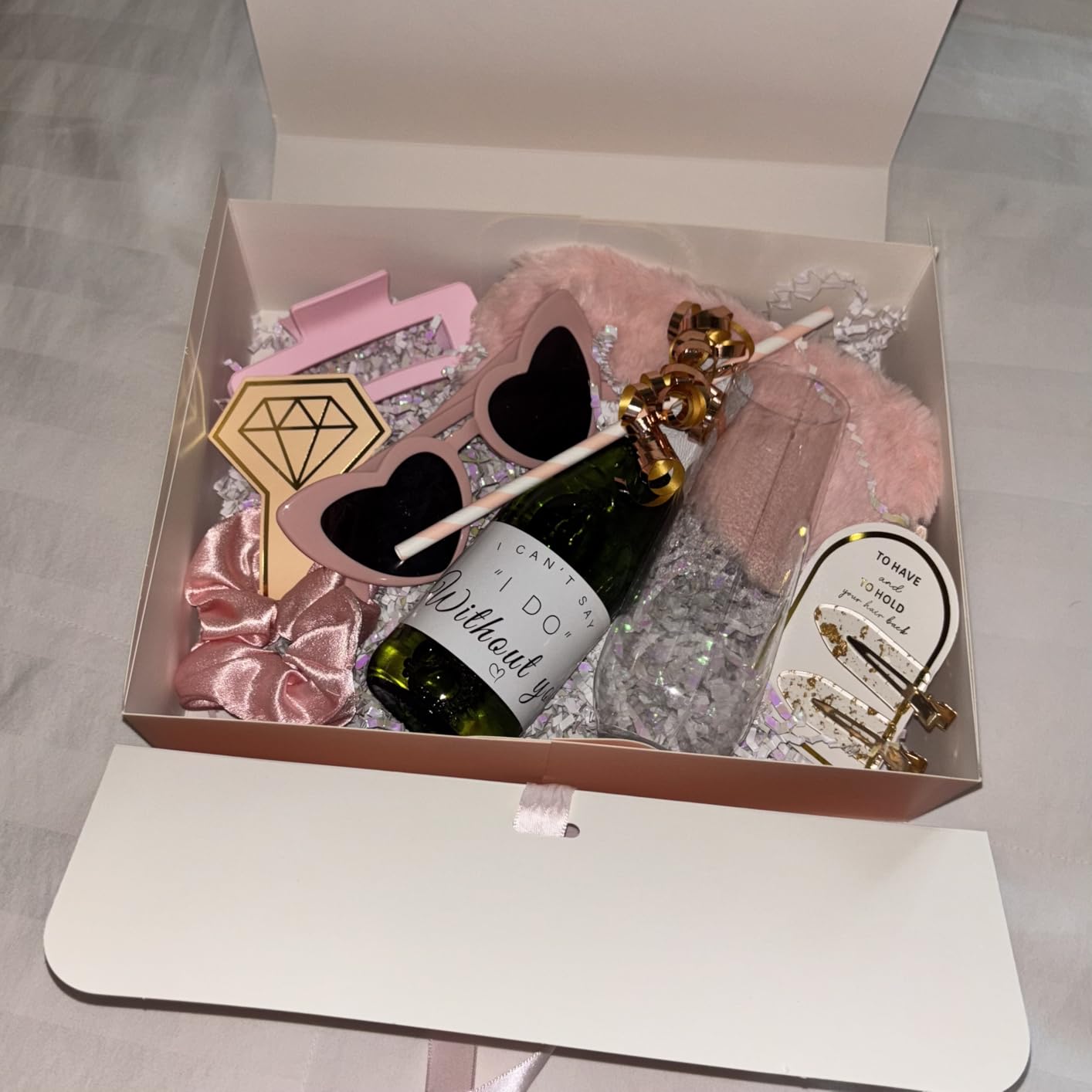 8Pack Bridesmaid Proposal Box with 8Pack Bridesmaid Cards, Matron of Honor Proposal Gift Box, Maid of Honor Box, Will You be My Bridesmaid Box for Bridesmaids Gifts (Pink) customer photo 1
