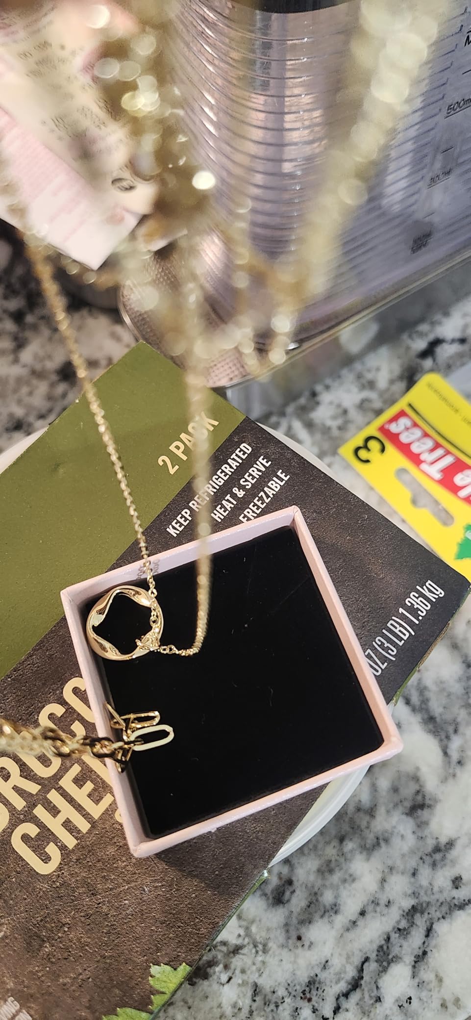 Layered Gold Necklaces for Women, Stackable Dainty 14K Gold Silver Plated Trendy Simple Heart Diamond Cross Bow Circle Pendant Paperclip Choker Dot Chain Necklace,Jewelry Set Gifts for Women customer photo 2