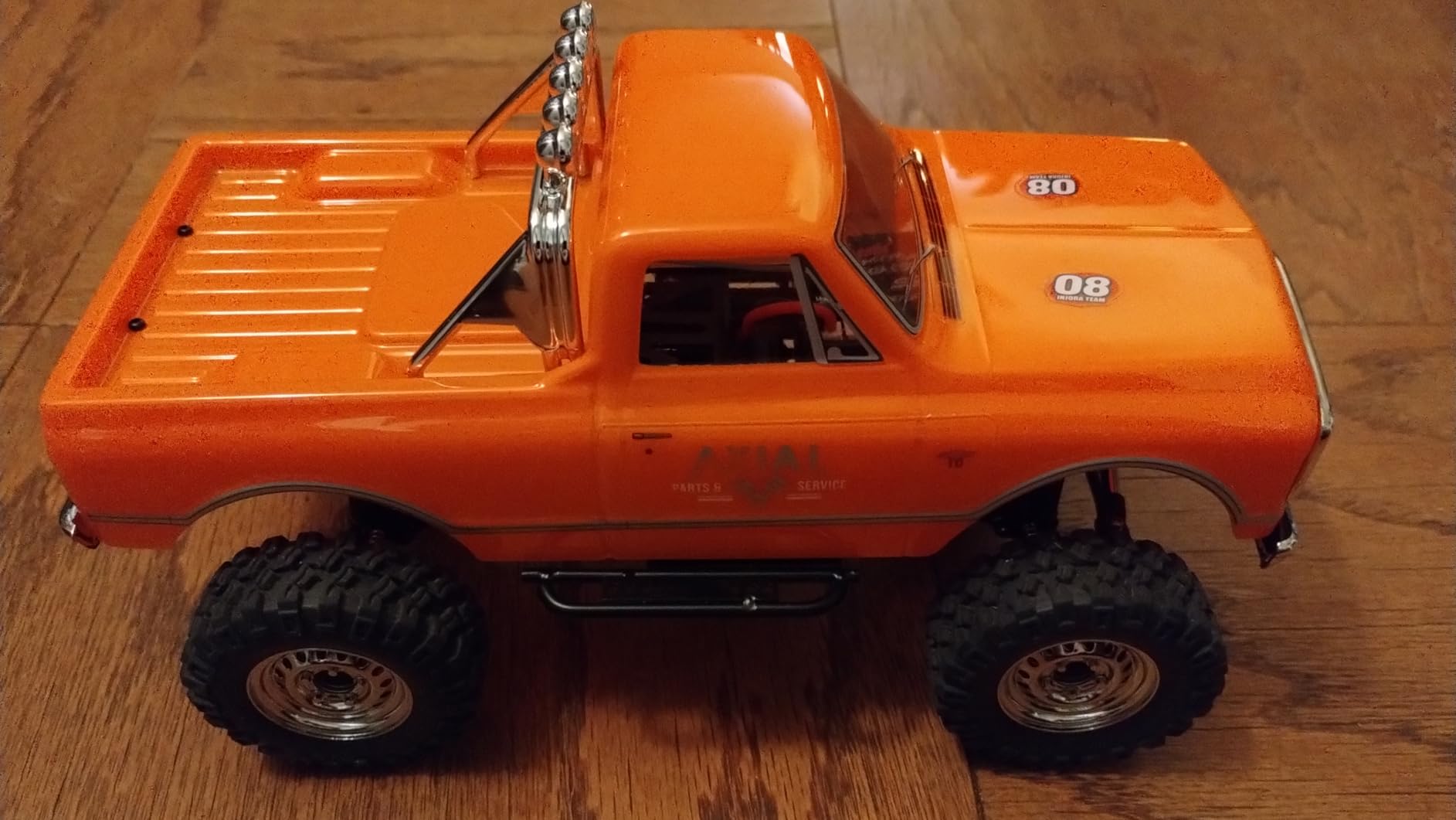 Axial RC Truck 1/24 SCX24 1967 Chevrolet C10 4WD Truck RTR (Comes with Everything Needed to Run), Orange, AXI00001V2T3 customer photo 2