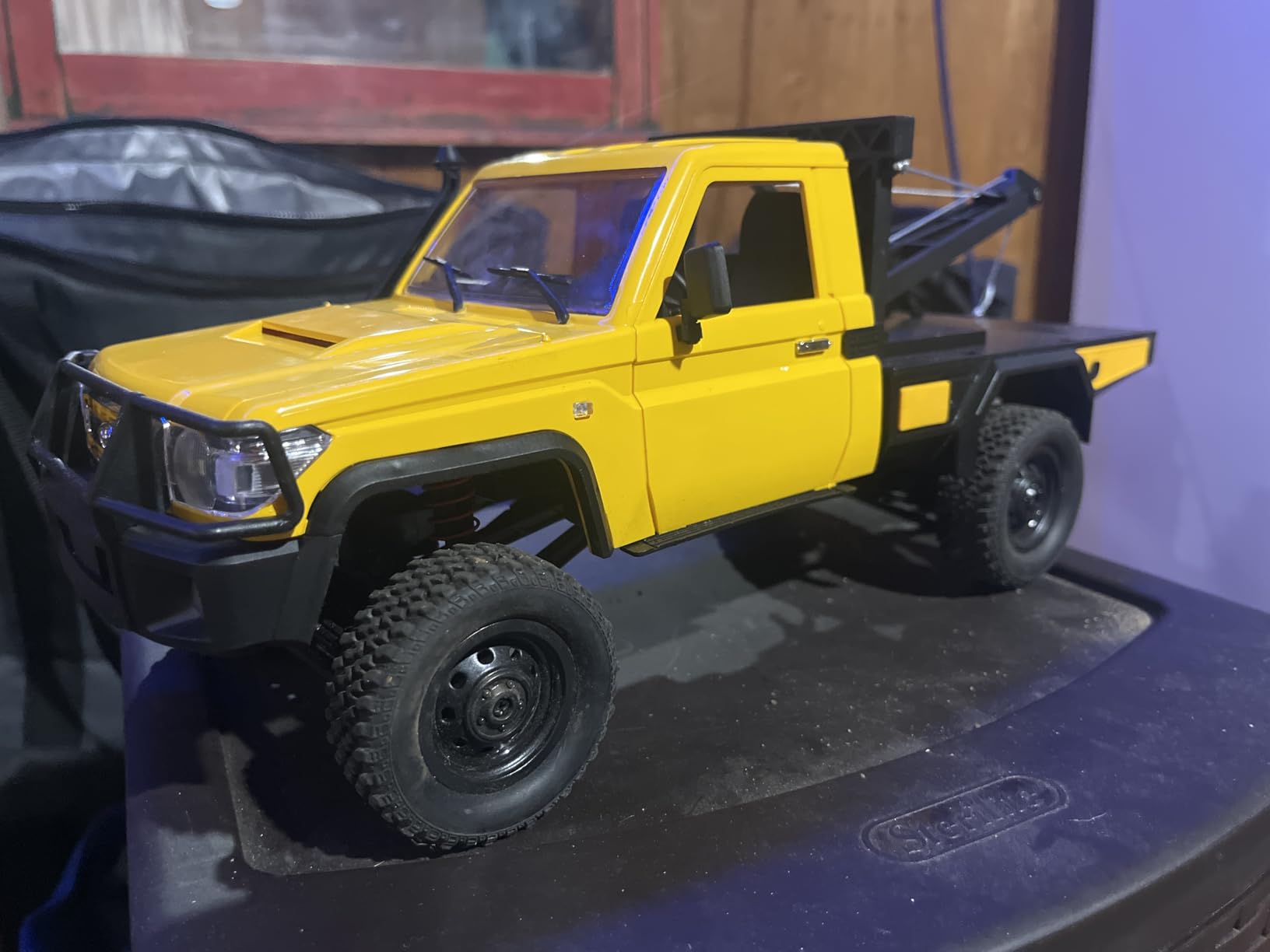 MN-82 RC Rock Crawler Car 1/12 Scale Toyota Pickup Truck , 2.4GHz 4WD Off-Road Remote Control Truck, 2-Speed Modes, 2x1200mAh Batteries, All-Terrain Crawler for Adults Kids Indoor Outdoor (whth Gift) customer photo 1