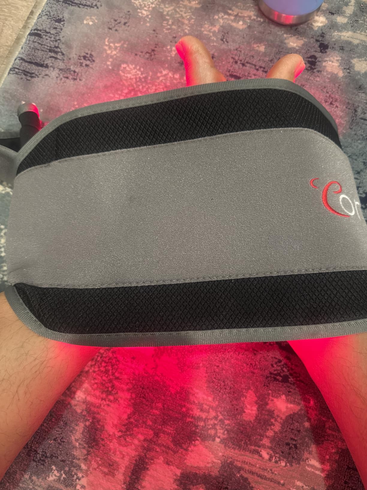 Comfytemp Red Light Therapy Belt with 126 LEDs, Wearable Red Light Therapy for Body, 660nm & 850nm, Gifts for Her Women Mom, 22W Light Wrap with Timer for Joint Muscle (Corded) customer photo 1