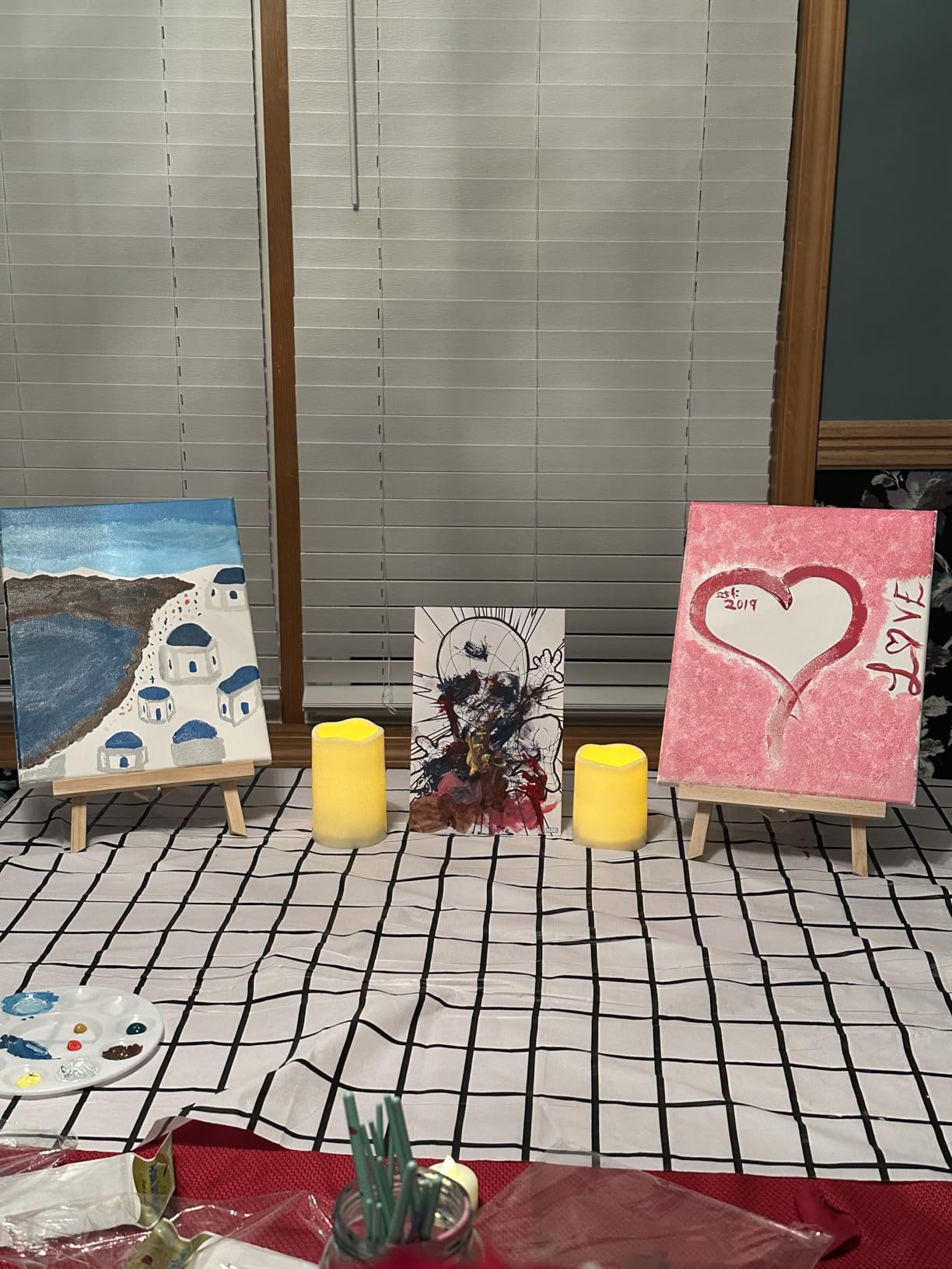 2-Pack 10''x12'' Sip and Paint Kit for Adults (with Easel), Date Night Painting Kits for Adults, Couples, Beginners, and Painting Parties | Ideal for Art Lovers and Creative Fun customer photo 1