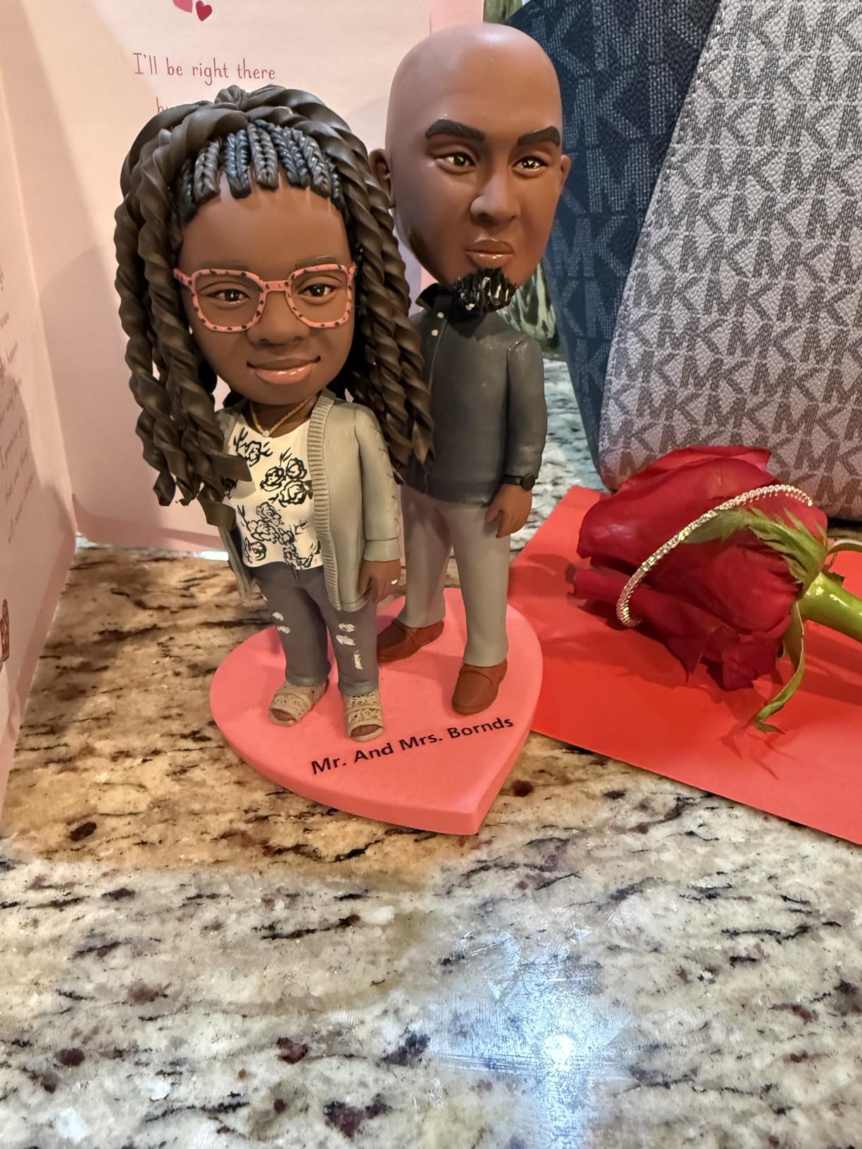 Fully Custom Lovers Bobblehead Personalized Couple Figurine, Creative Gift for Parents, Two People,DHL Service customer photo 1