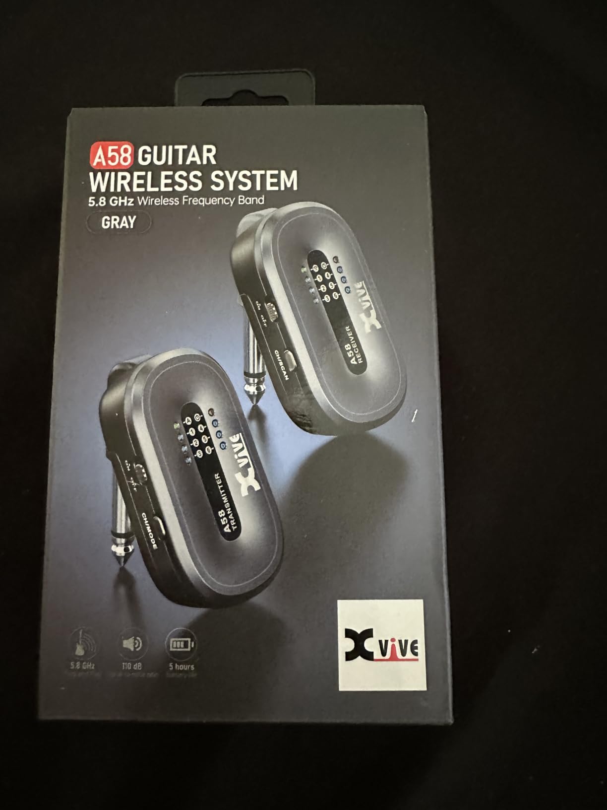 Xvive A58 Wireless Guitar System 5.8GHz Wireless Guitar Transmitter Receiver for Active or Passive Pickup Electric/Acoustic Bass Guitar customer photo 1