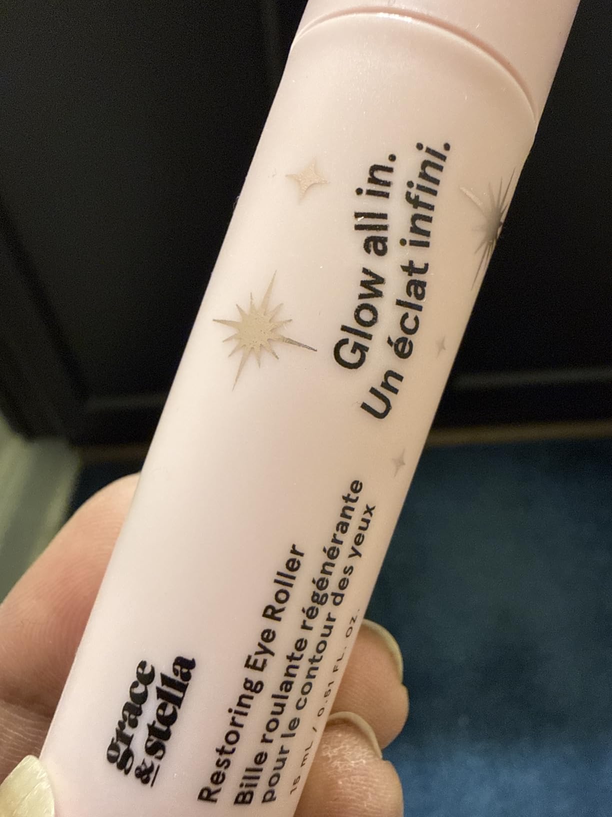 grace & stella Under Eye Brightener Roller - Retinol & Caffeine Eye Serum for Puffiness, Dark Circles & Wrinkles customer photo 2