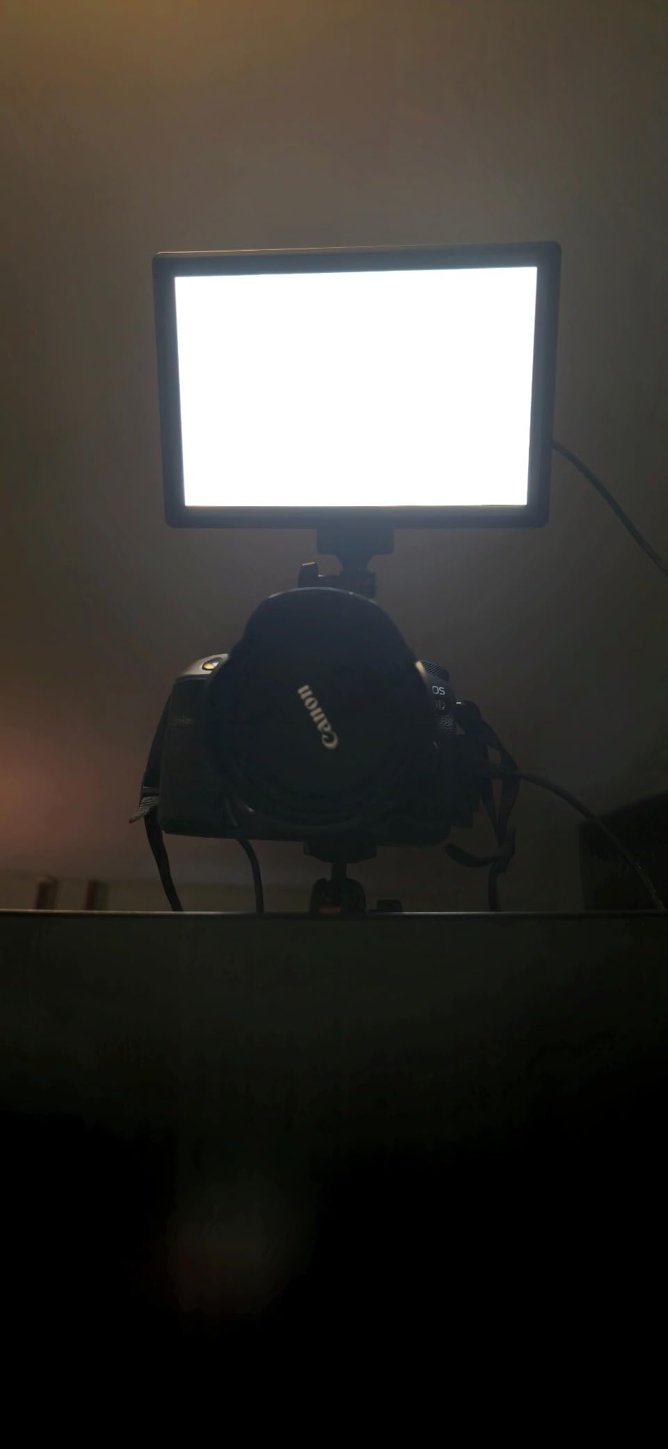 NEEWER 9 inch LED Video Light Panel, Dimmable DSLR Camera Soft Lighting with Mini Desk Tripod Stand, USB Type C Ports, 3200K to 5600K CRI95+ for Studio Photography Video Recording Live Streaming, NL-116AI customer photo 2