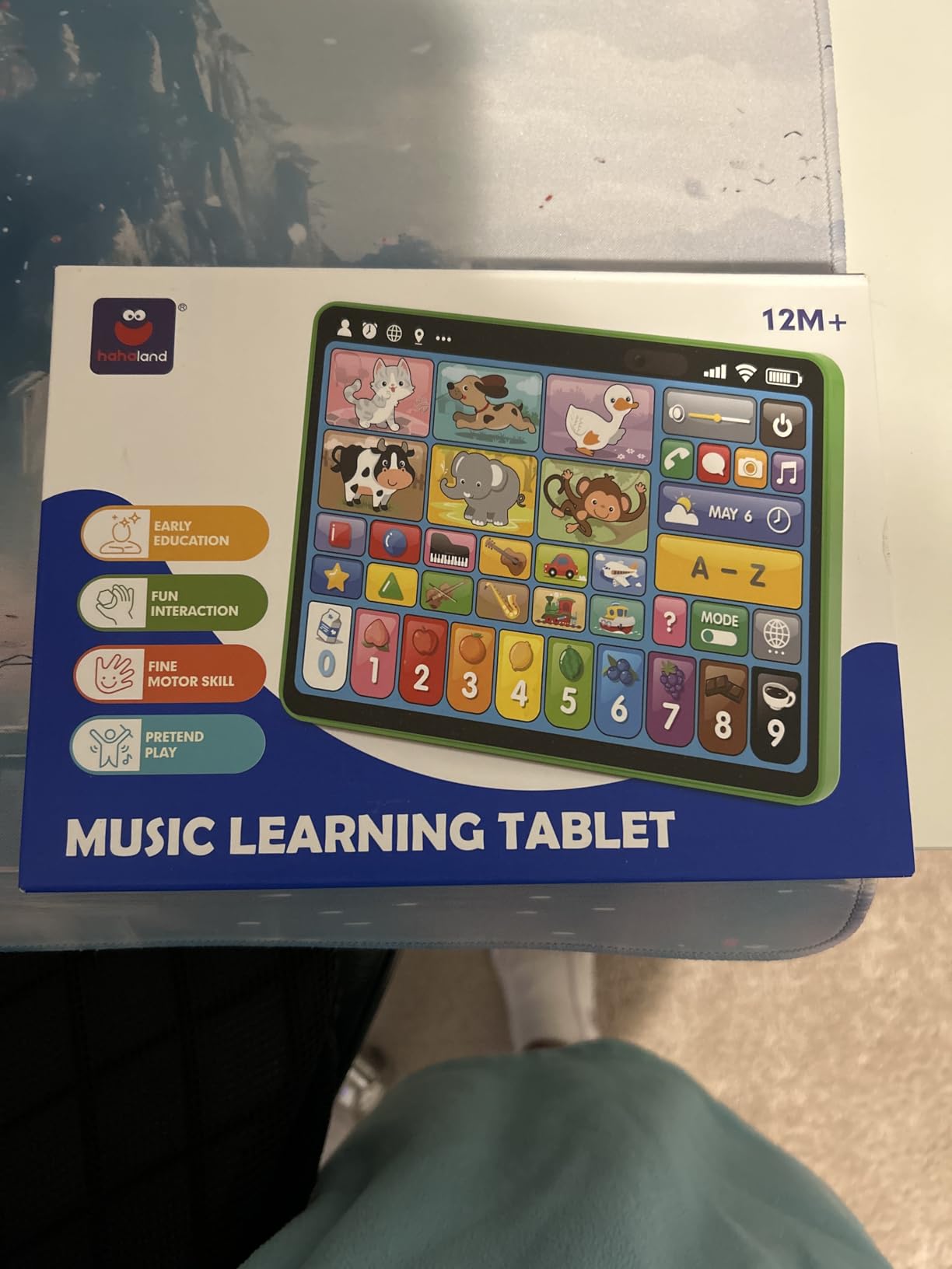 hahaland 5-Language Learning Tablet for Toddlers 1-3 - New Version Educational Toy with Sounds & Speech Therapy - Early Development Easter Gifts for Boys, Girls, Baby, Toddler, Ages 1 2 3 customer photo 2