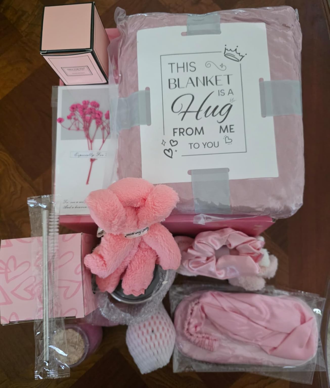 Birthday and Get Well Gifts for Women - Relaxing Spa Care Package With Luxury Flannel Blanket customer photo 2
