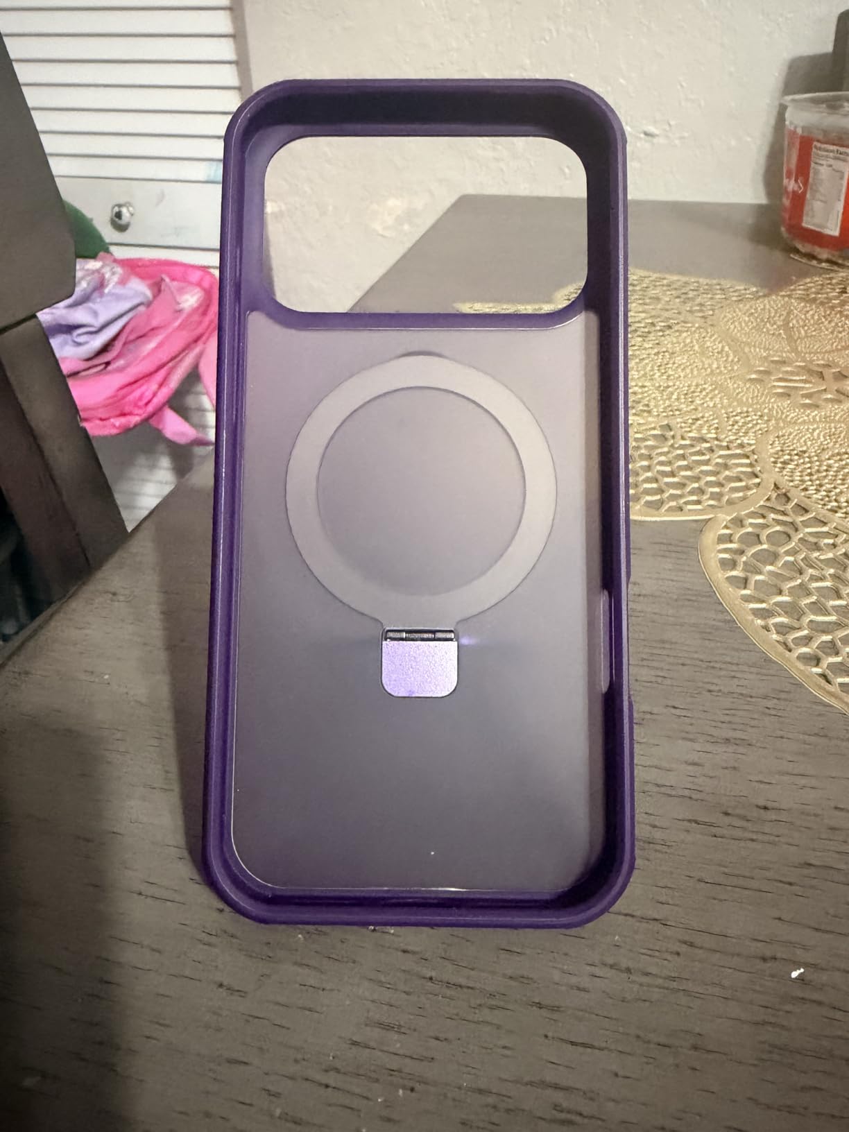 Compatible with iPhone 13 Pro Case with Invisible Magnetic O-Ring Stand Military-Grade Phone Case for iPhone 13 Pro 6.1