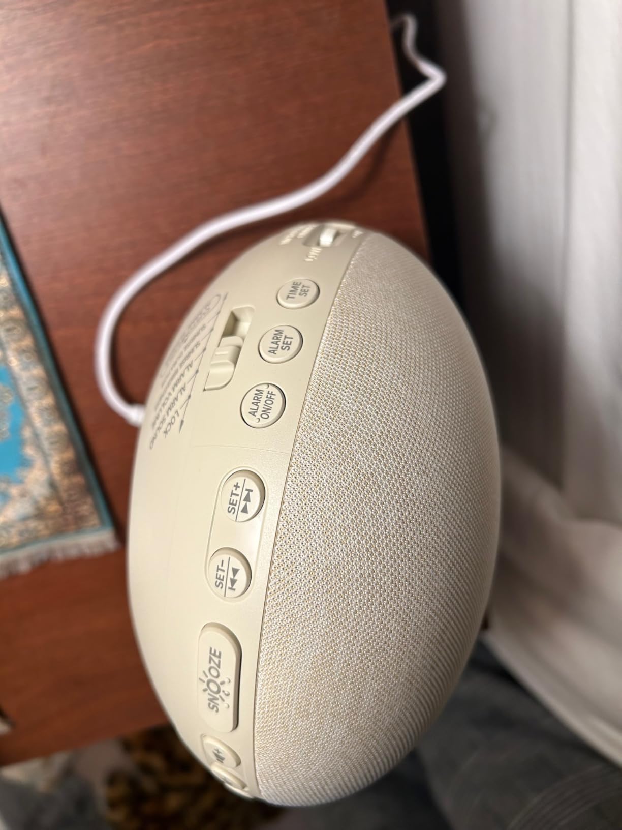 Sunrise Alarm Clock White Noise Machine: Natural Wake Up Light - Dimmable Clock with Bluetooth Speaker for Bedroom - 25 Sleep Sounds for Baby Adults Kids Putty customer photo 1