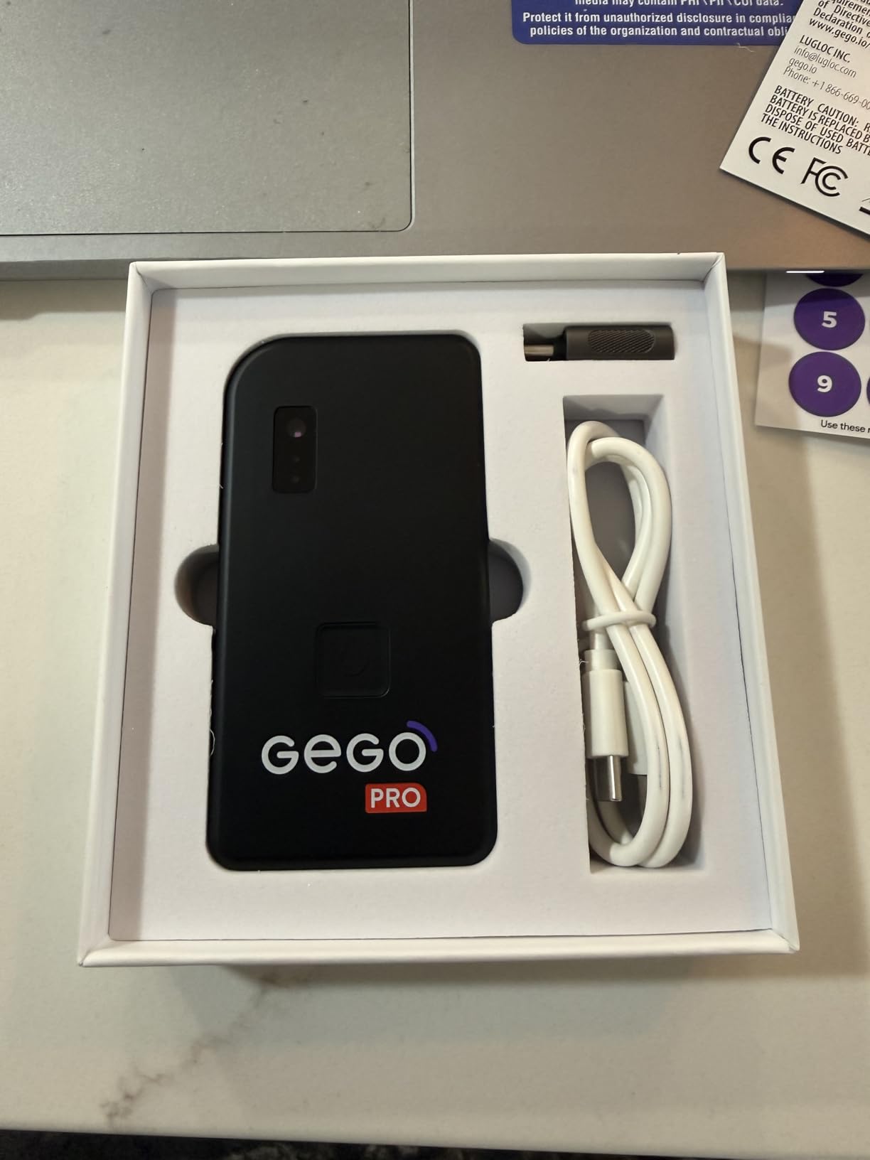 GEGO PRO - GPS Luggage Tracker Designed for Travel, Real-Time Global Tracking for Bags & Gear, Bag-Opening Alert, Worldwide Coverage, 4G LTE Connectivity, Unlimited Range. Subscription Required. customer photo 2