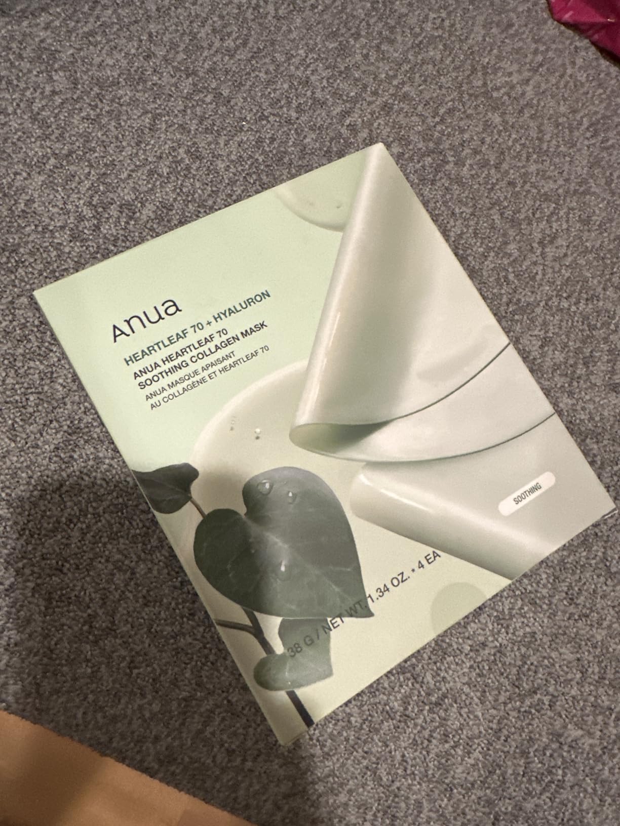 ANUA Peach 70 Niacin Brightening Collagen Mask, Overnight Face Mask for Glass Skin, Niacinamide, Collagen Facial Mask, Glow up with Hydration, Natural Color, Korean Skin Care (38g, 4ea) customer photo 2
