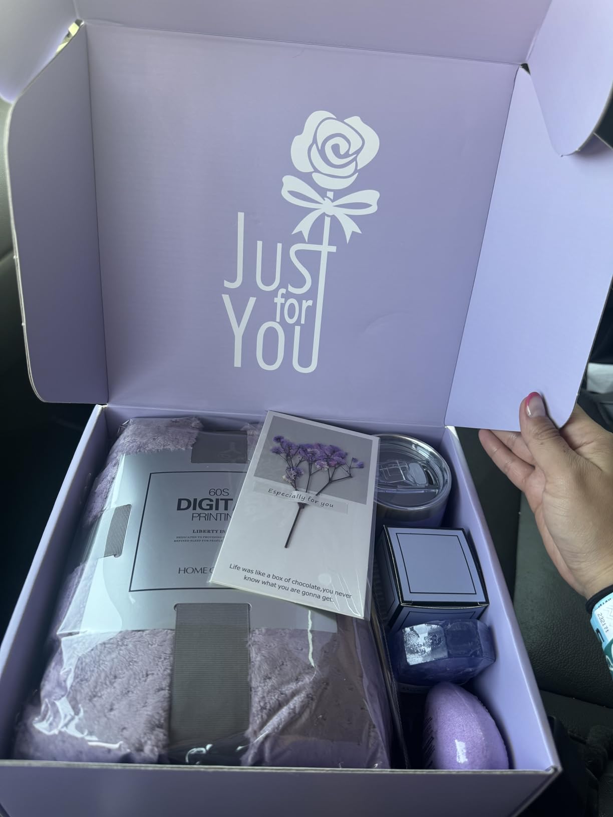 Valentines Day Gifts for Her Wife Girlfriend Women, Self Care Get Well Soon Gifts, Luxury Rose Spa Bath Gift Basket customer photo 1
