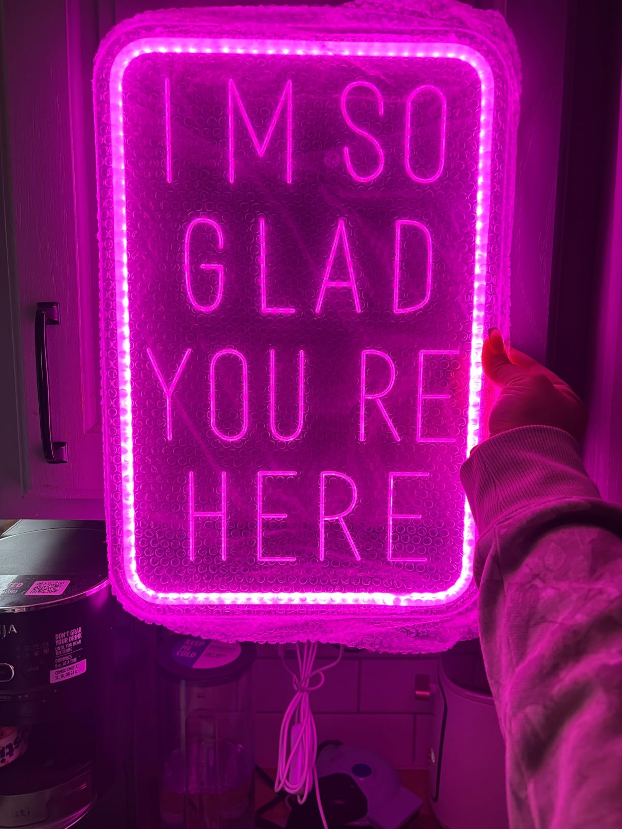 You Got This Neon Sign,You Got This Sign,You Got This Wall Decor, Led Pink Quotes Motivational Neon Sign for Gym,Office Teamwork,Home Family Sayings,Christmas Gifts 16.1 * 10.4Inch customer photo 1